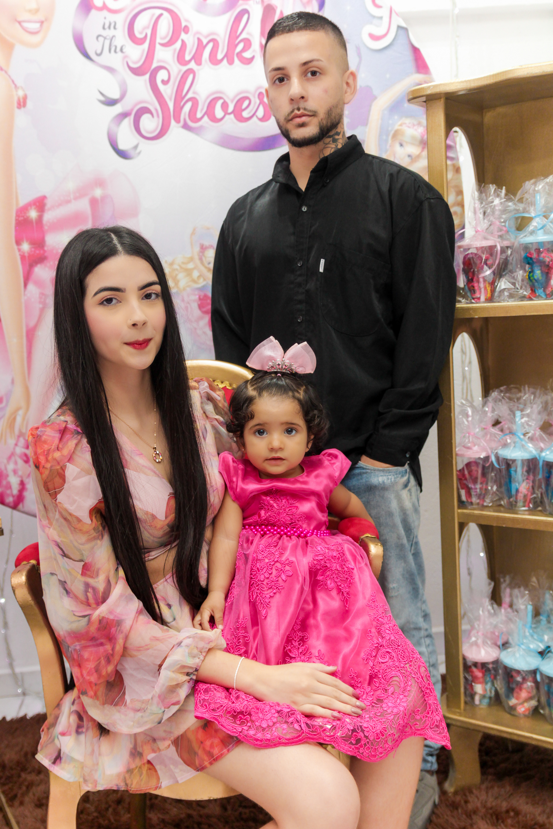 Festa Barbie da Kauanny, 1 ano, fotografia infantil em São Paulo.