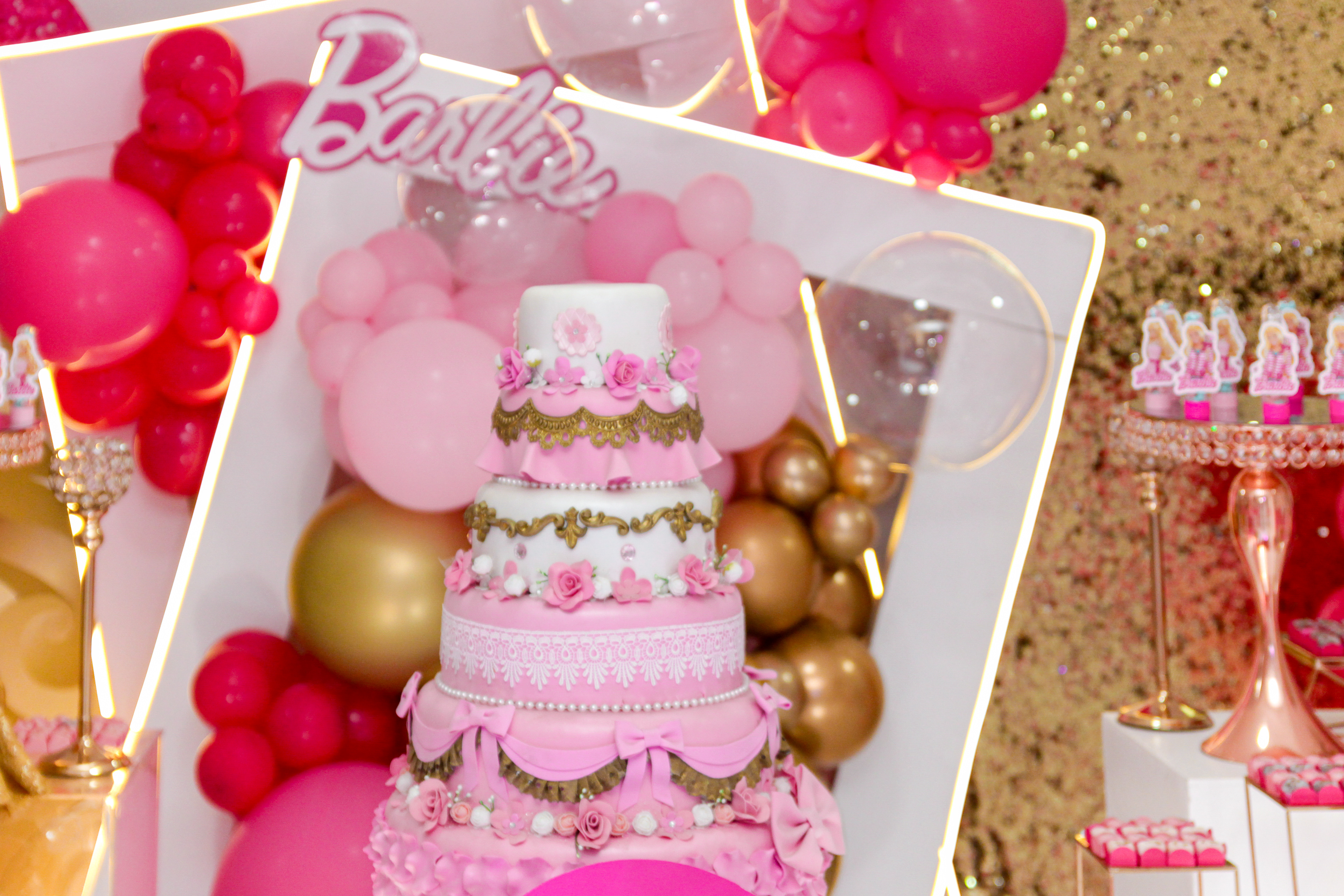 Aniversário infantil, tema Barbie, 1 ano, São Paulo