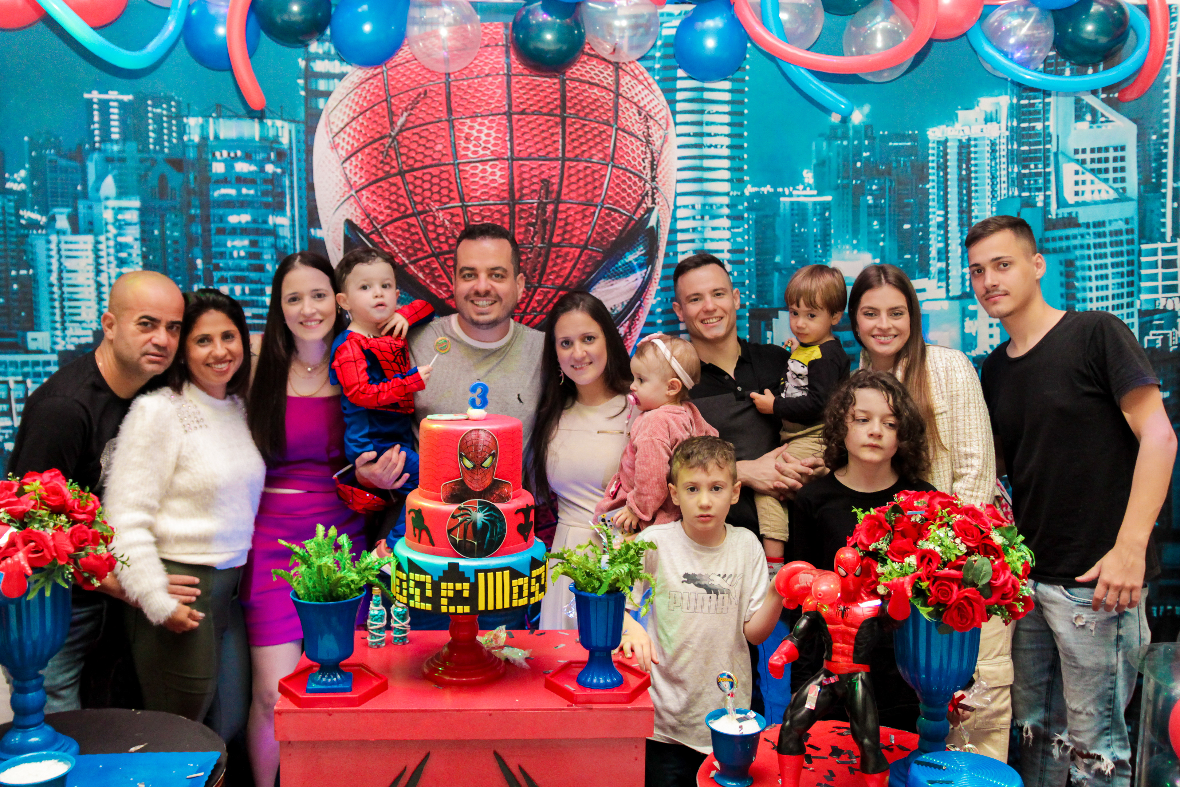 Família reunida na festa do Miguel SP.