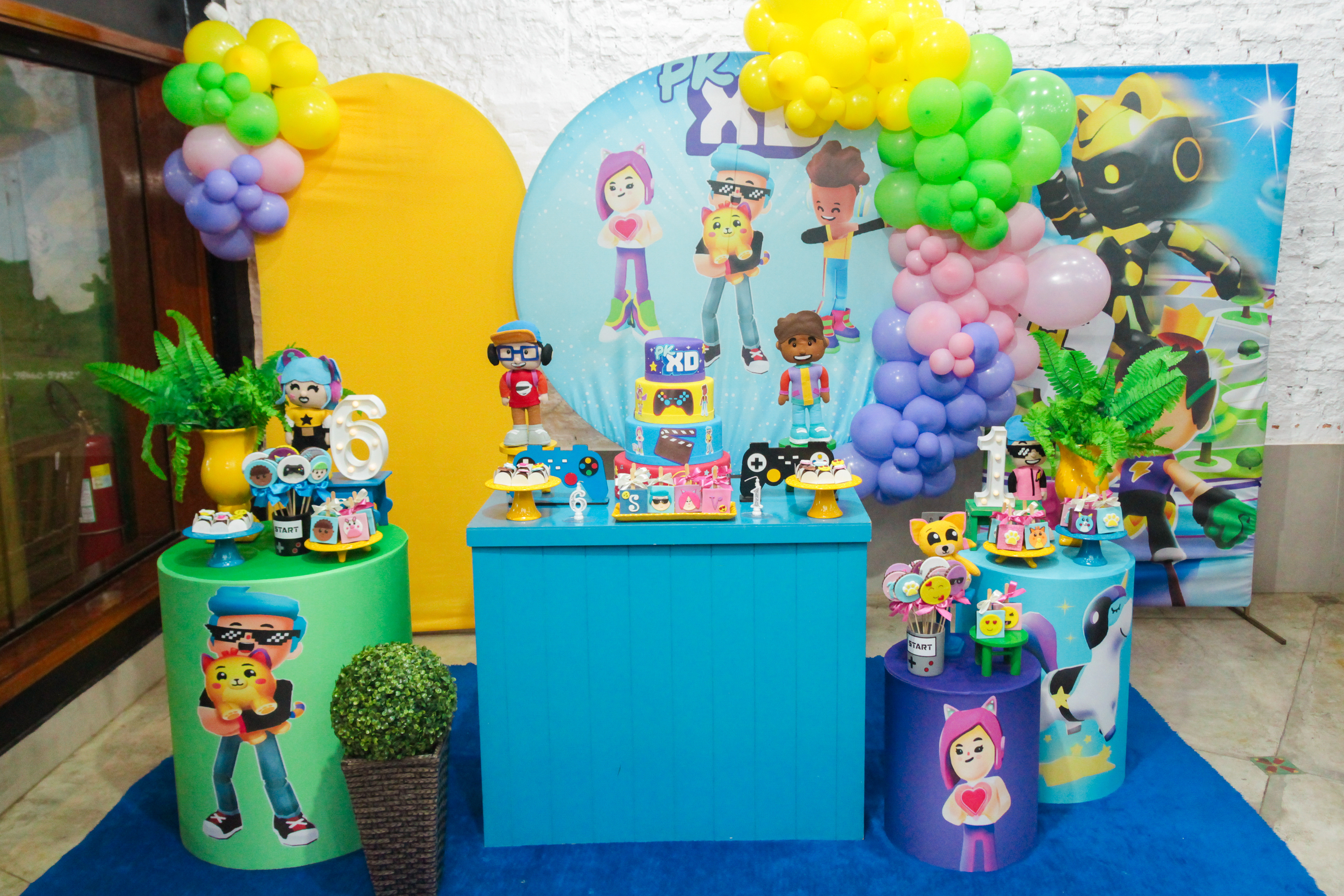 Decoração da festa dupla, São Paulo.