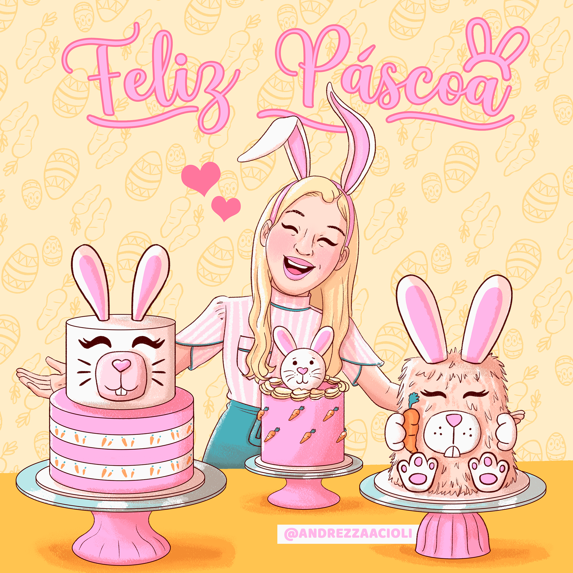 Comunicação para confeiteira Andrezza Acioli 