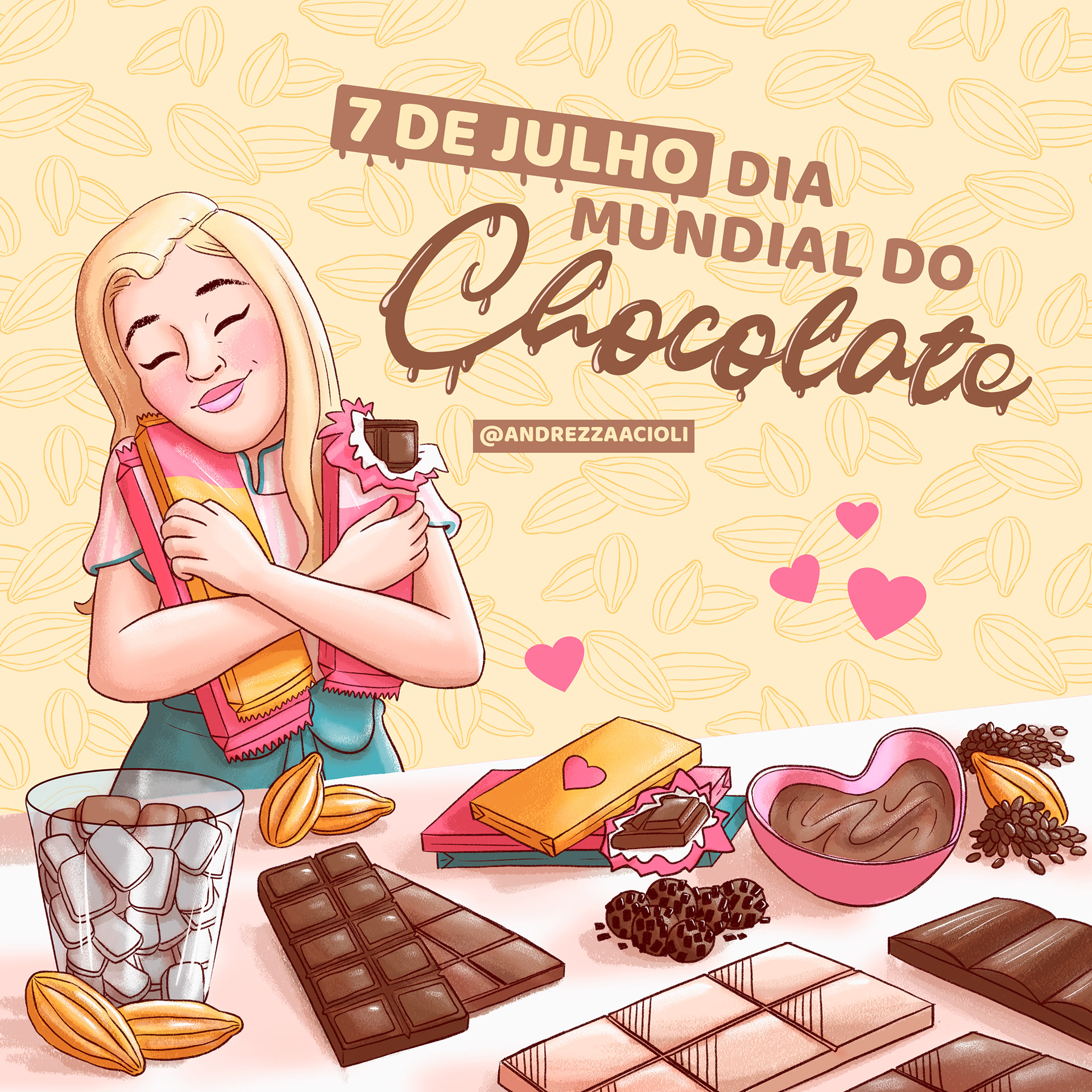 Comunicação para confeiteira Andrezza Acioli 