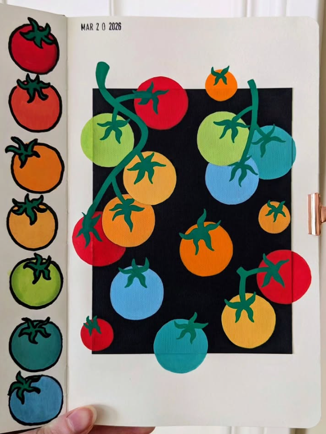 Tomatoes w/ Arrtx acrylic markers