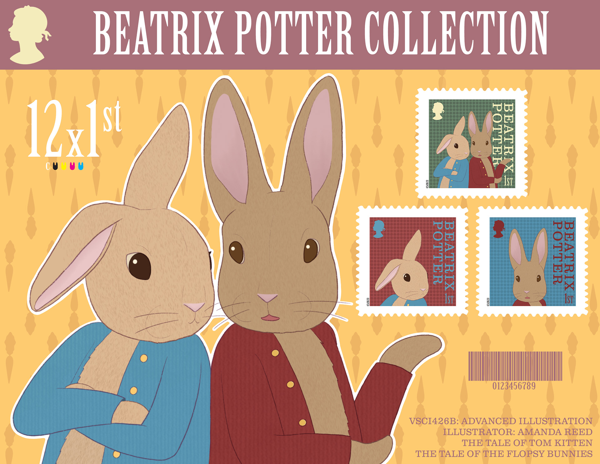 Beatrix Potter Stamp Collection (1/4): Booklet Cover