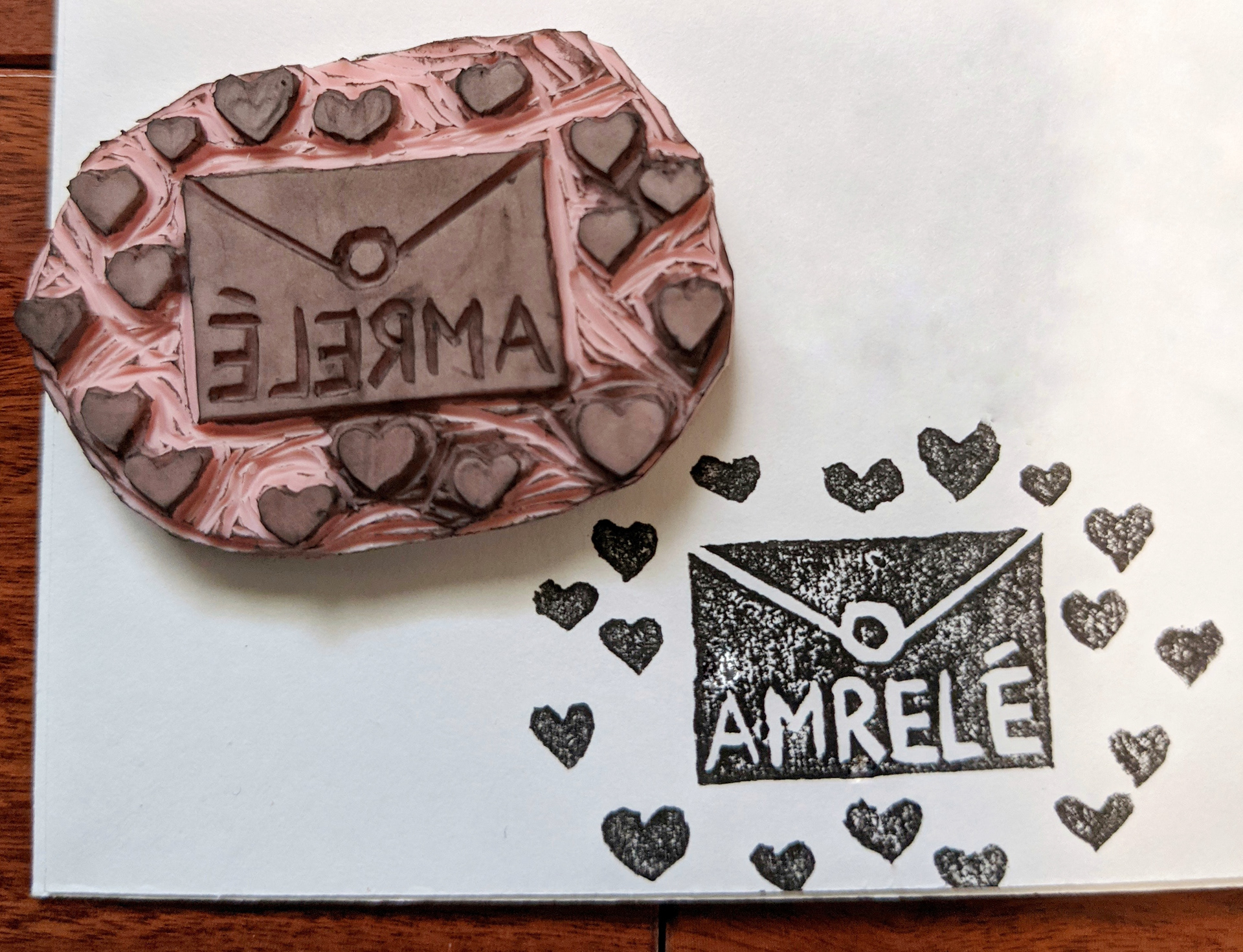 Amrele Shipping Stamp (for my Etsy shop)