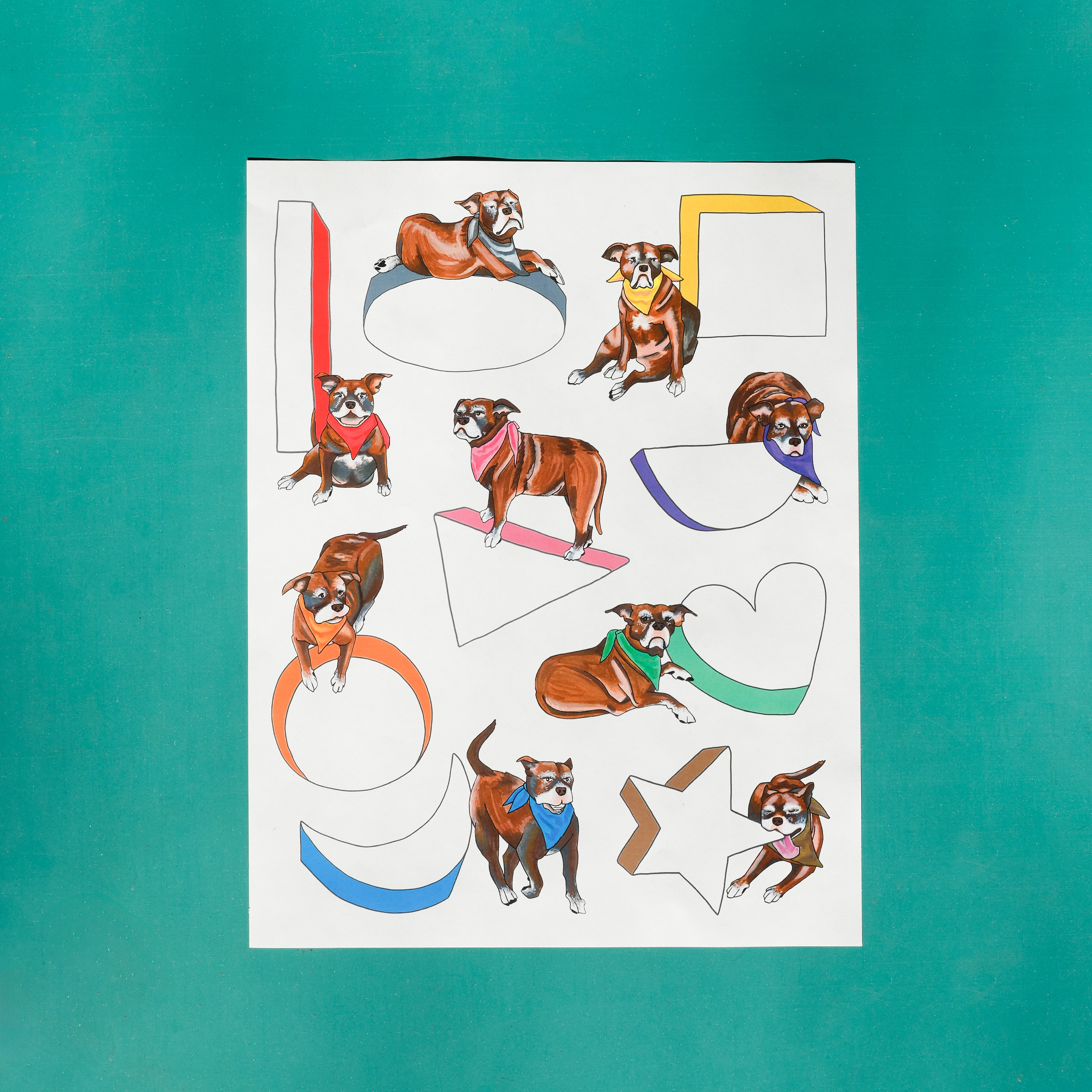 Invent your own patterns on Calypso's coloring page!