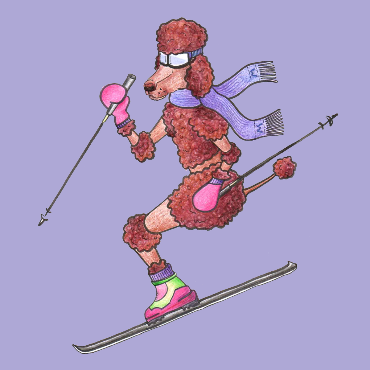 Molly trains for the Kortelopet.