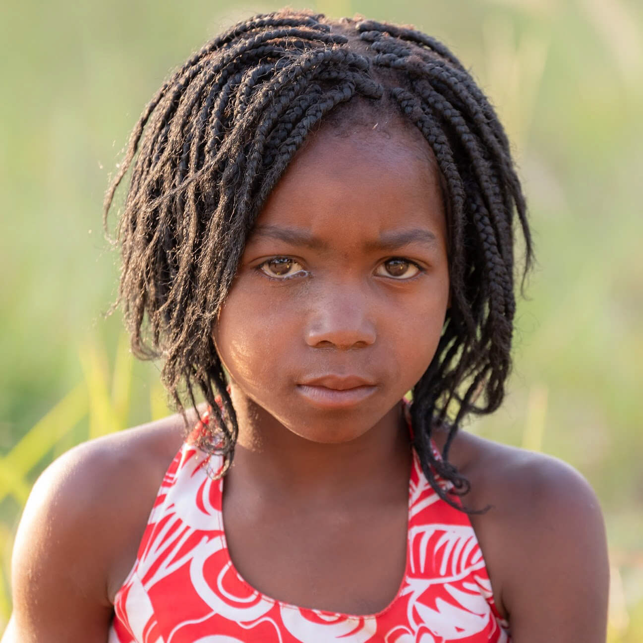 Portrait of a young girl, Mozambique