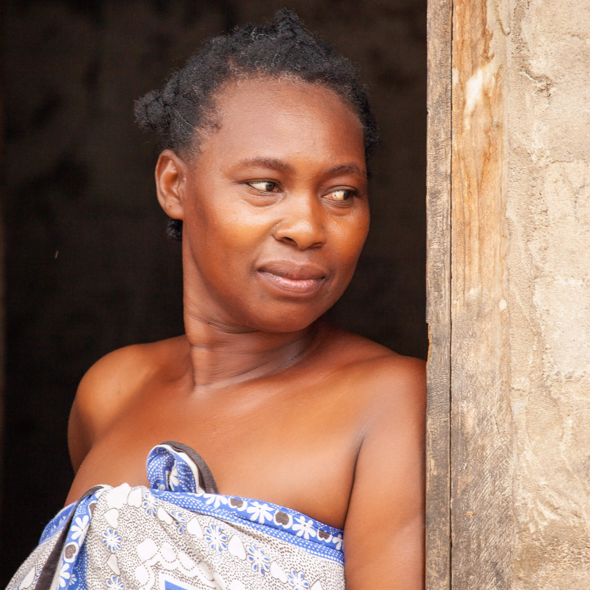 Portait of a woman in Makumbusho, Dar es Salaam, Tanzania
