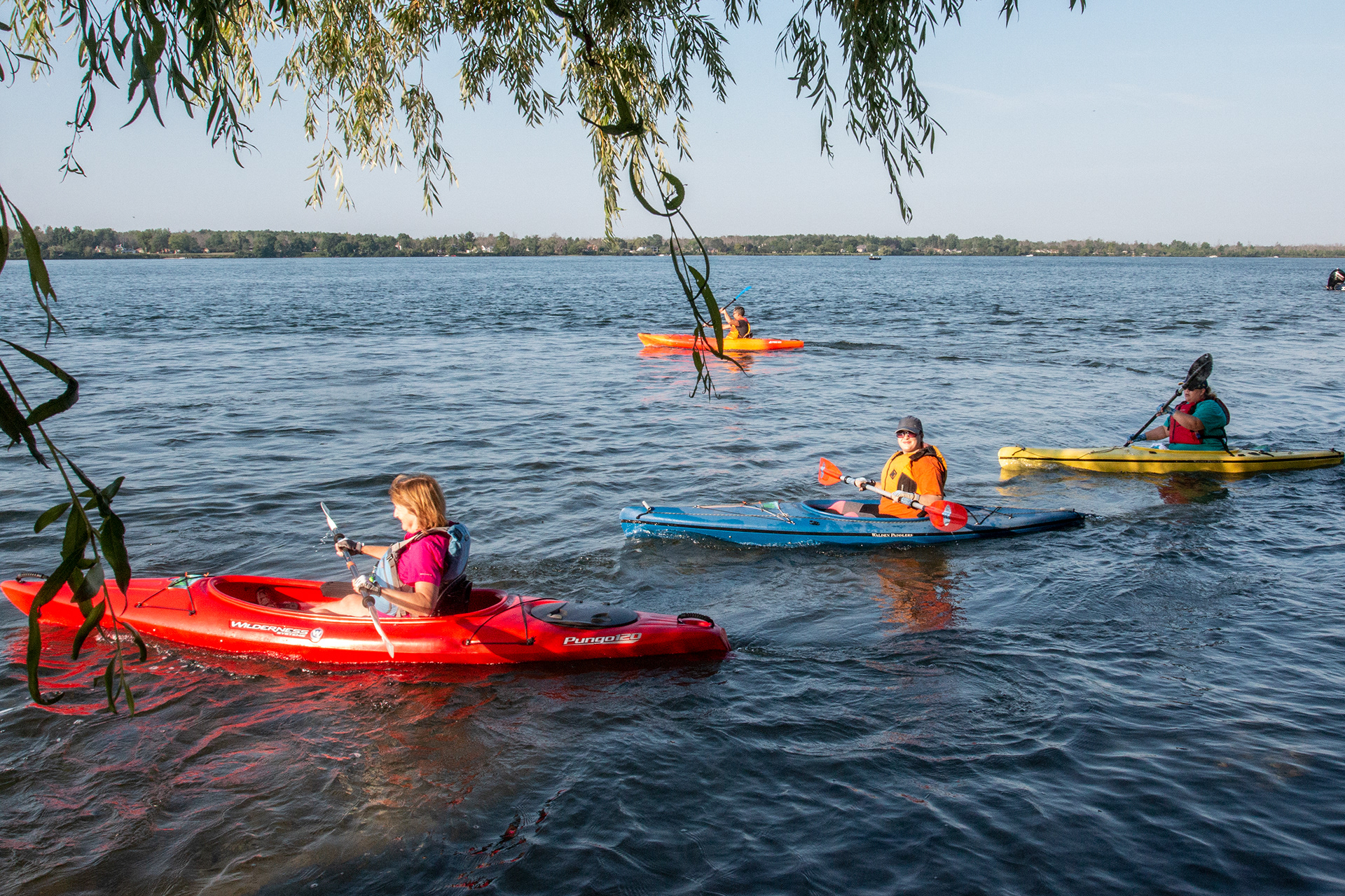 Buffalo Niagara Waterkeeper "Paddles Up" at Beaver Island, NY.
