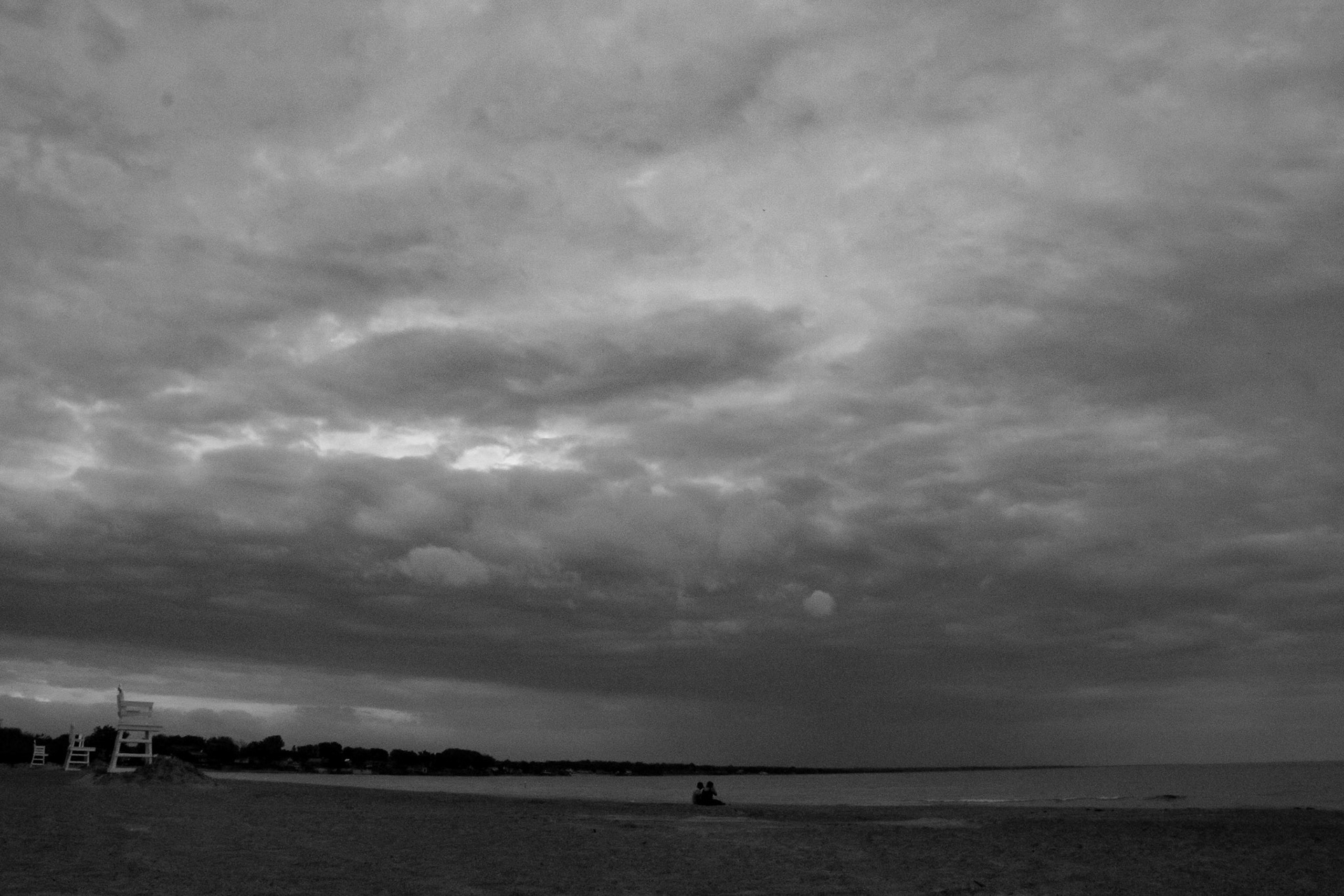Moody sunset at Woodlawn Beach, Hamburg NY.