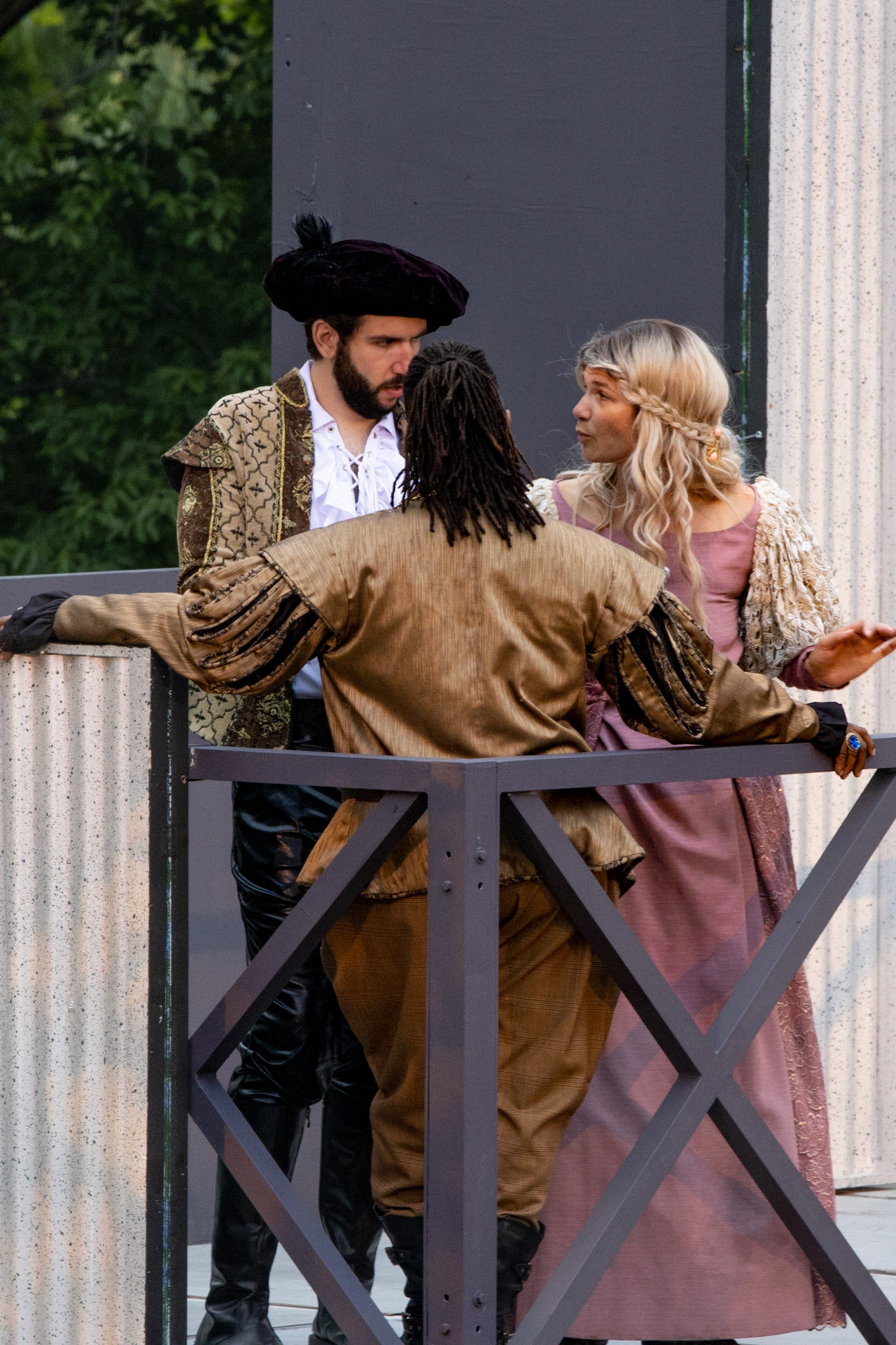 Very rainy Shakespeare in Delaware Park, Buffalo NY.