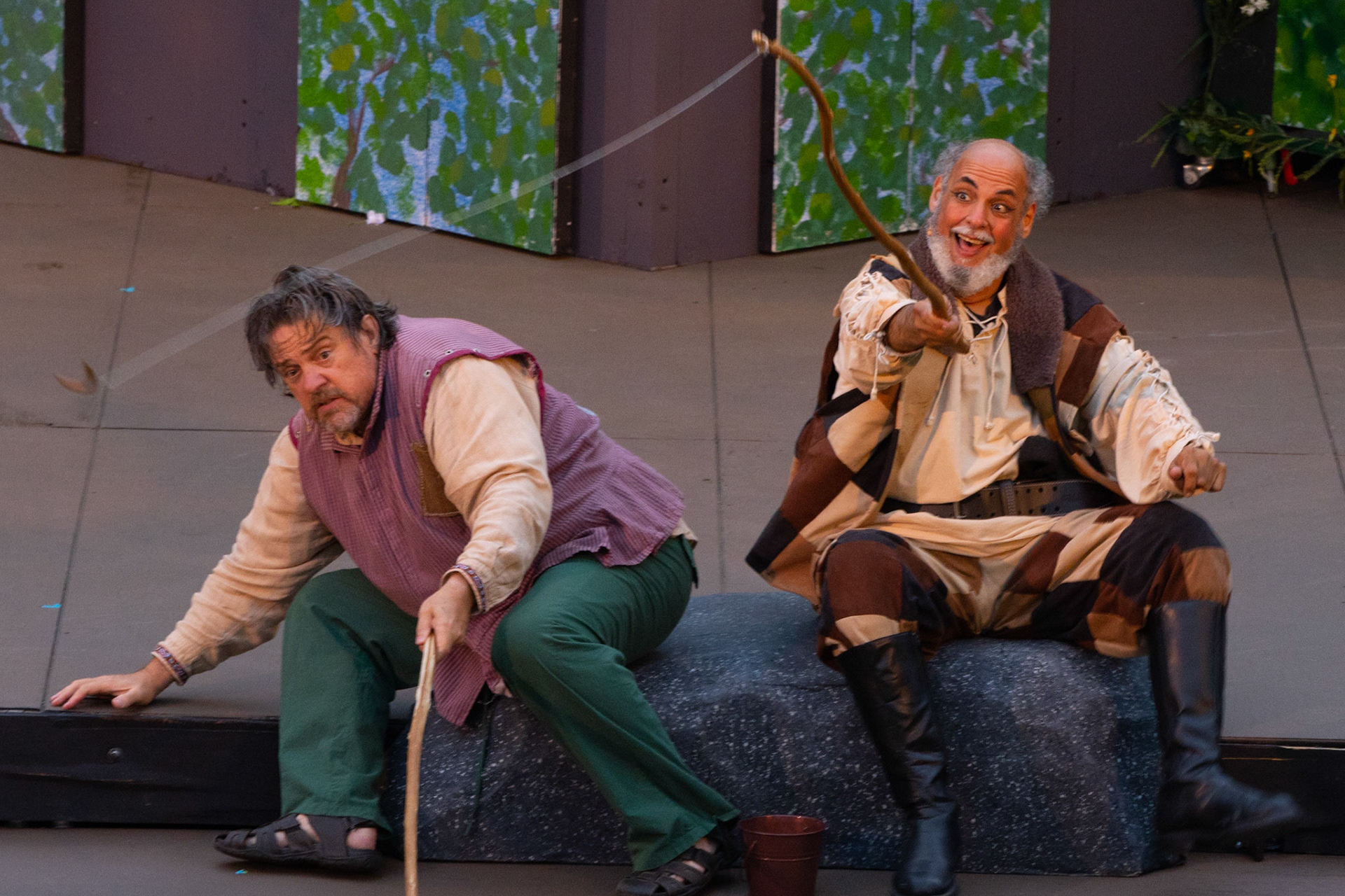 Very rainy Shakespeare in Delaware Park, Buffalo NY.