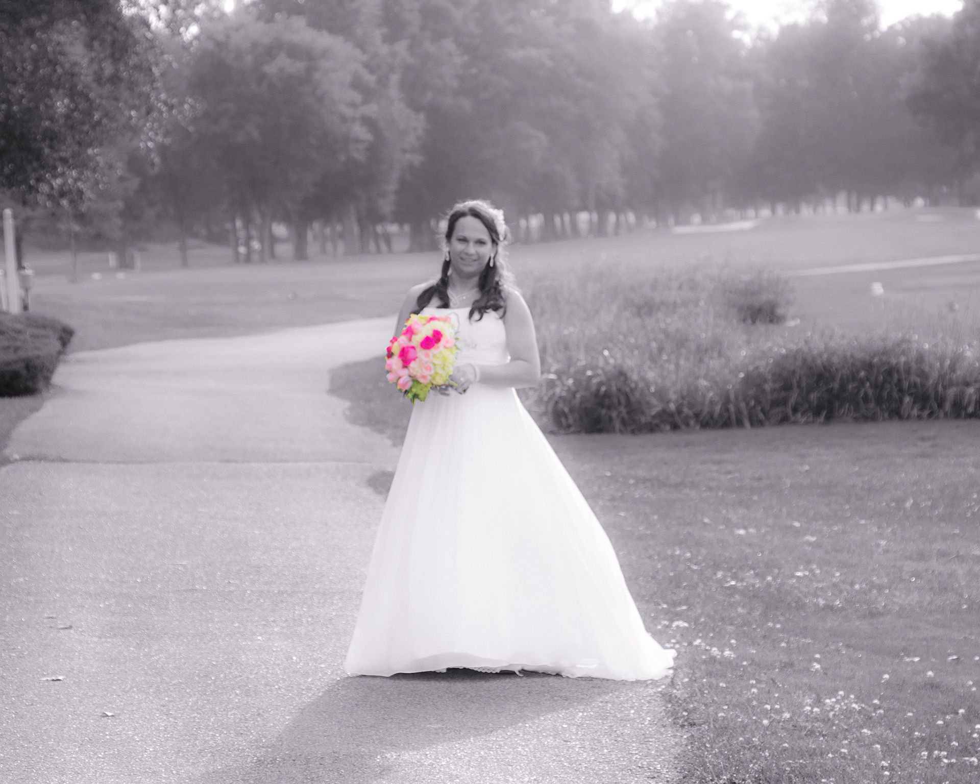 Bride, Hamburg Country Club.