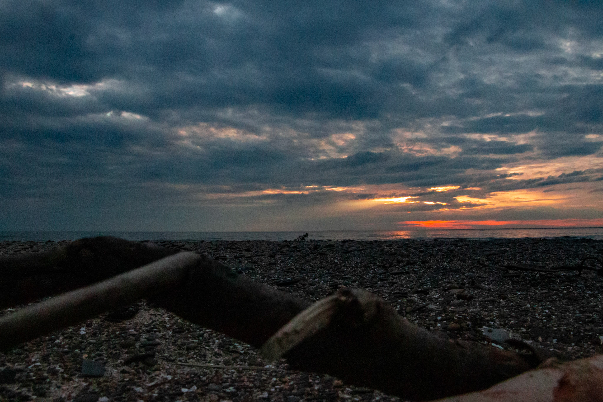 Moody sunset at Woodlawn Beach, Hamburg NY.