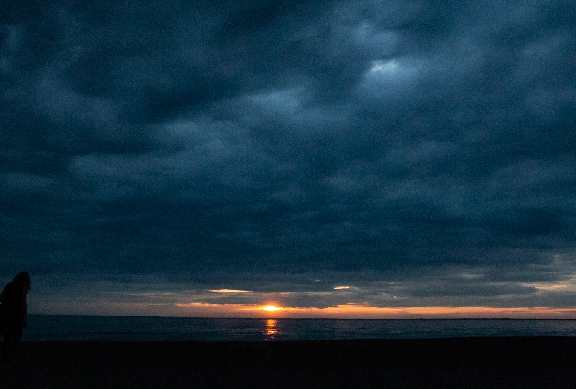 Moody sunset at Woodlawn Beach, Hamburg NY.