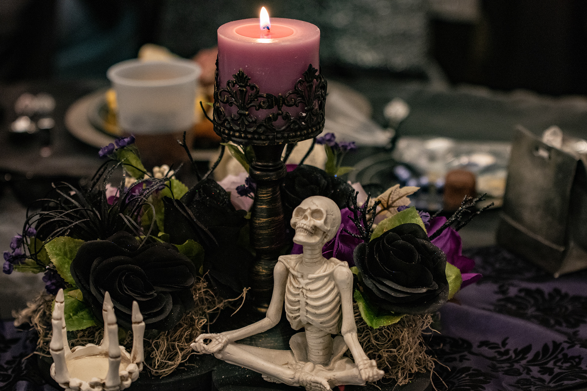 Macabre wedding decorations at VC Telethon HQ in Lancaster.