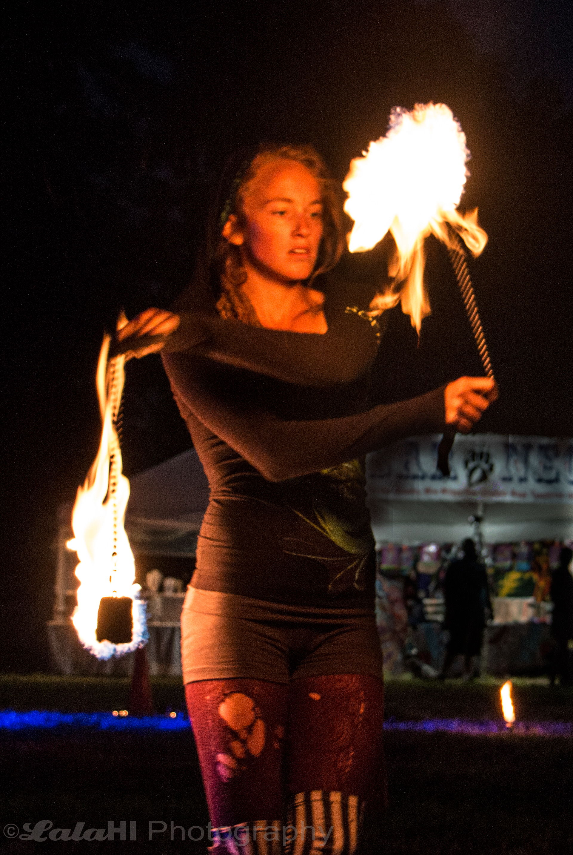 Spun Out Fire Productions at a music festival in Liberty, PA.