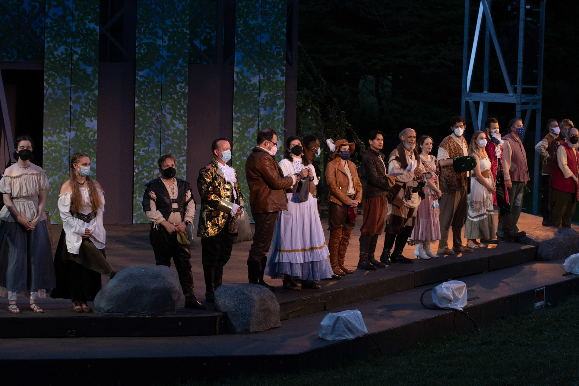 Very rainy Shakespeare in Delaware Park, Buffalo NY.
