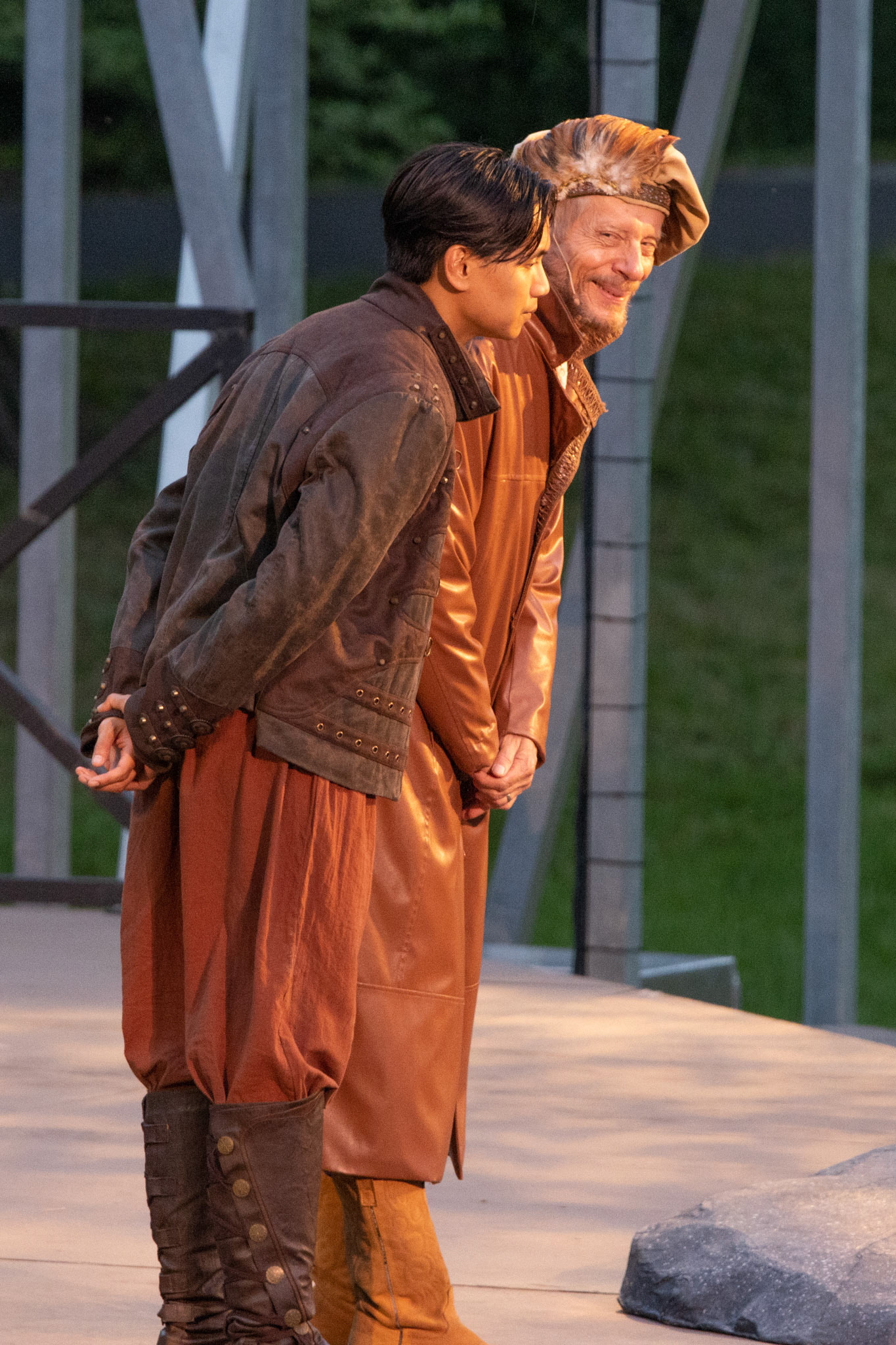 Very rainy Shakespeare in Delaware Park, Buffalo NY.