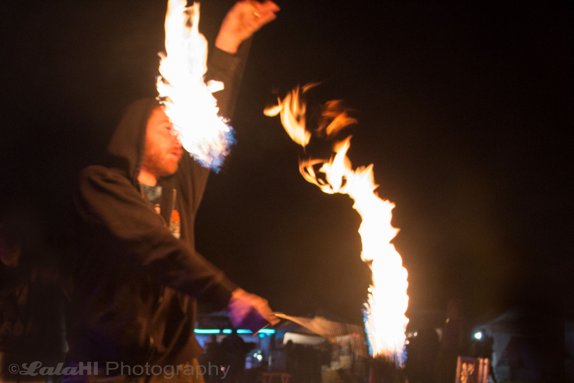 Spun Out Fire Productions at a music festival in Liberty, PA.