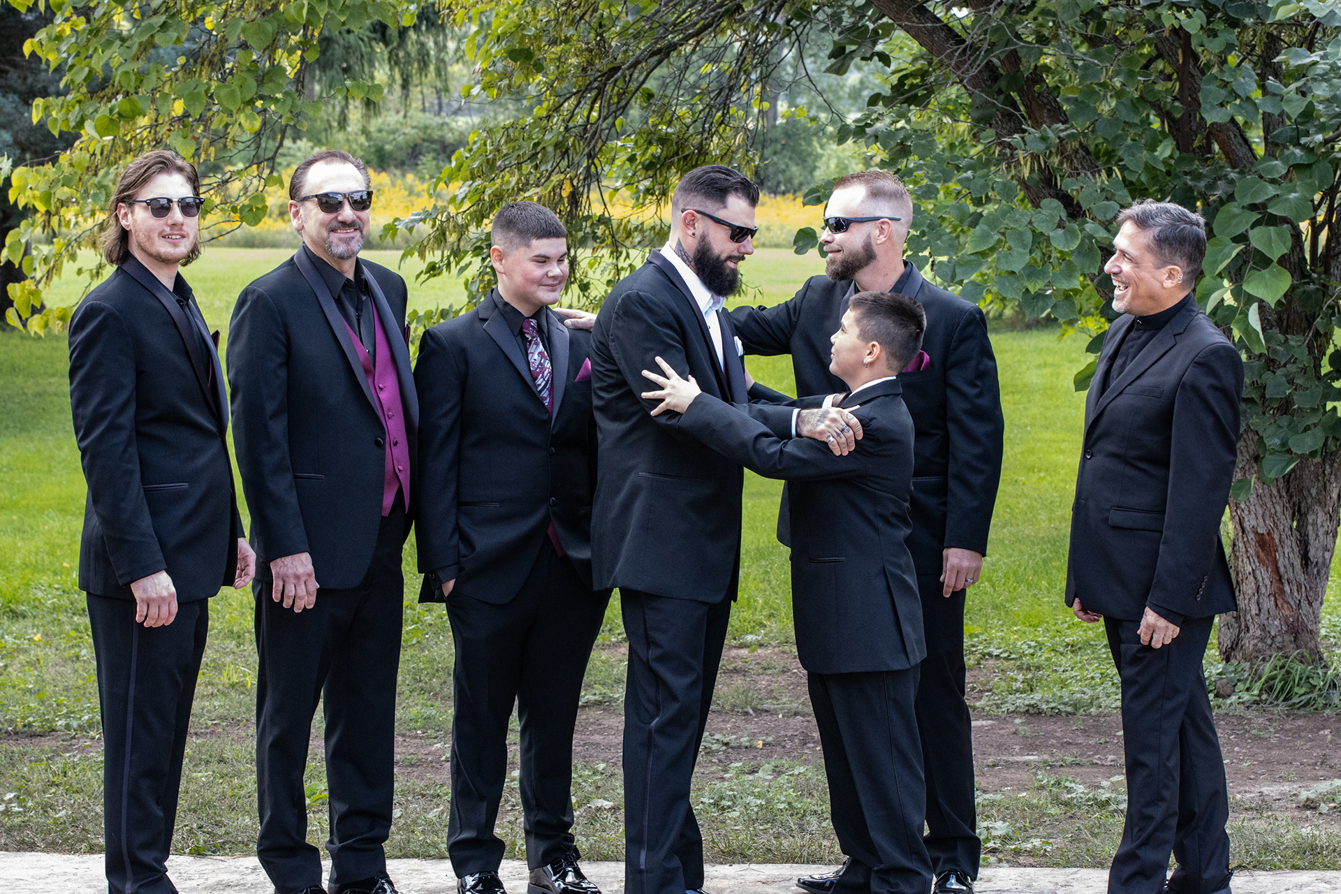 Groomsmen at The Gallagher, Medina NY.