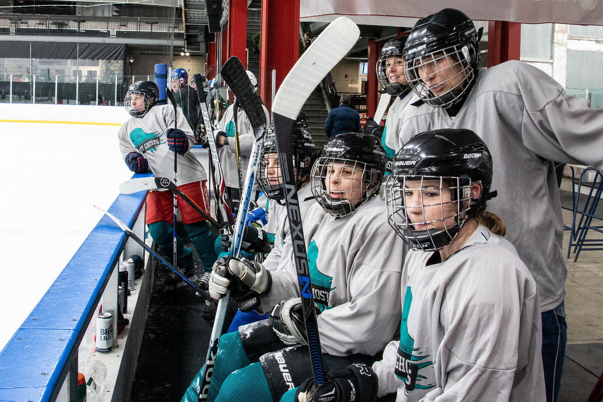 Charity hockey tournament at Riverworks, Buffalo NY.