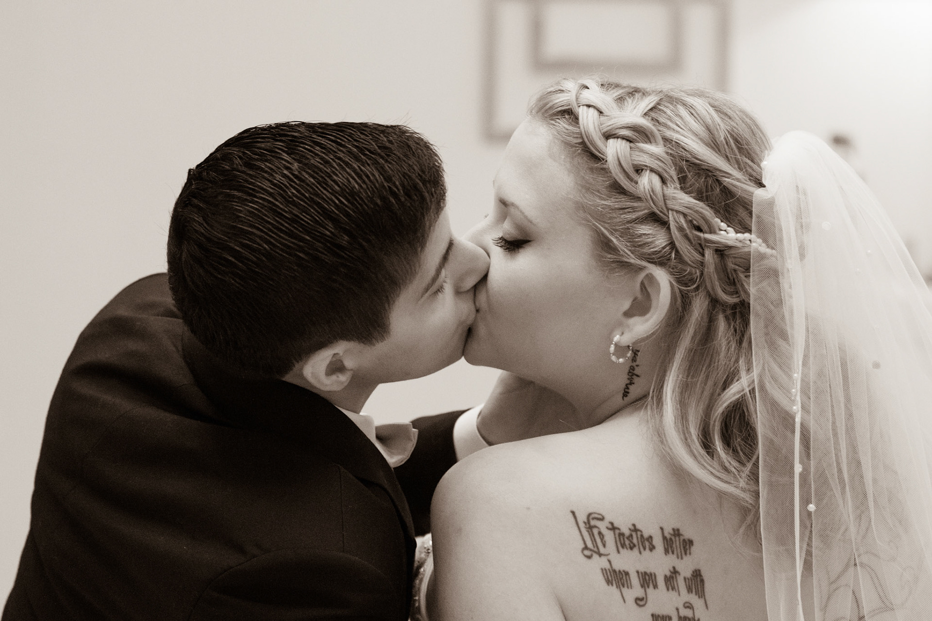 Wedding at Avanti Mansion, Hamburg, NY, bride & bride.