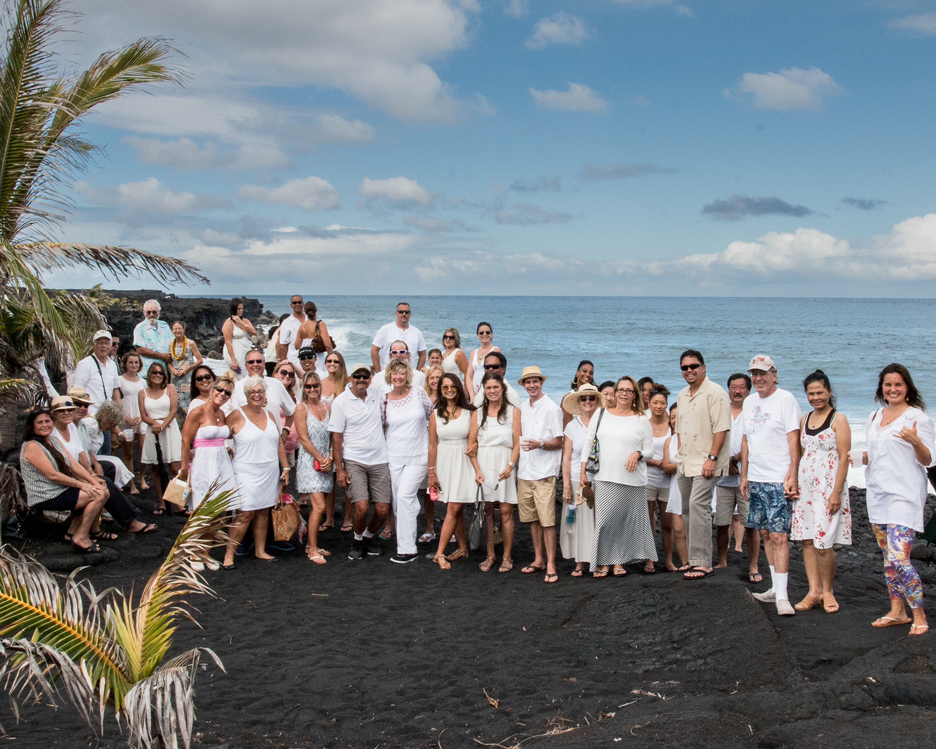 Wedding guests, Kalapana HI.