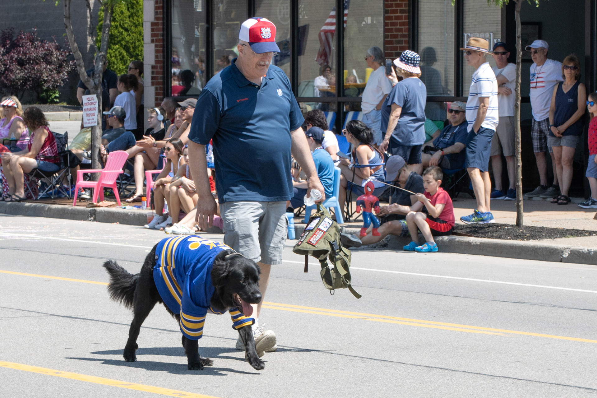 Rick the Buffalo Sabres Service Dog and his veteran, Kenmore NY.
