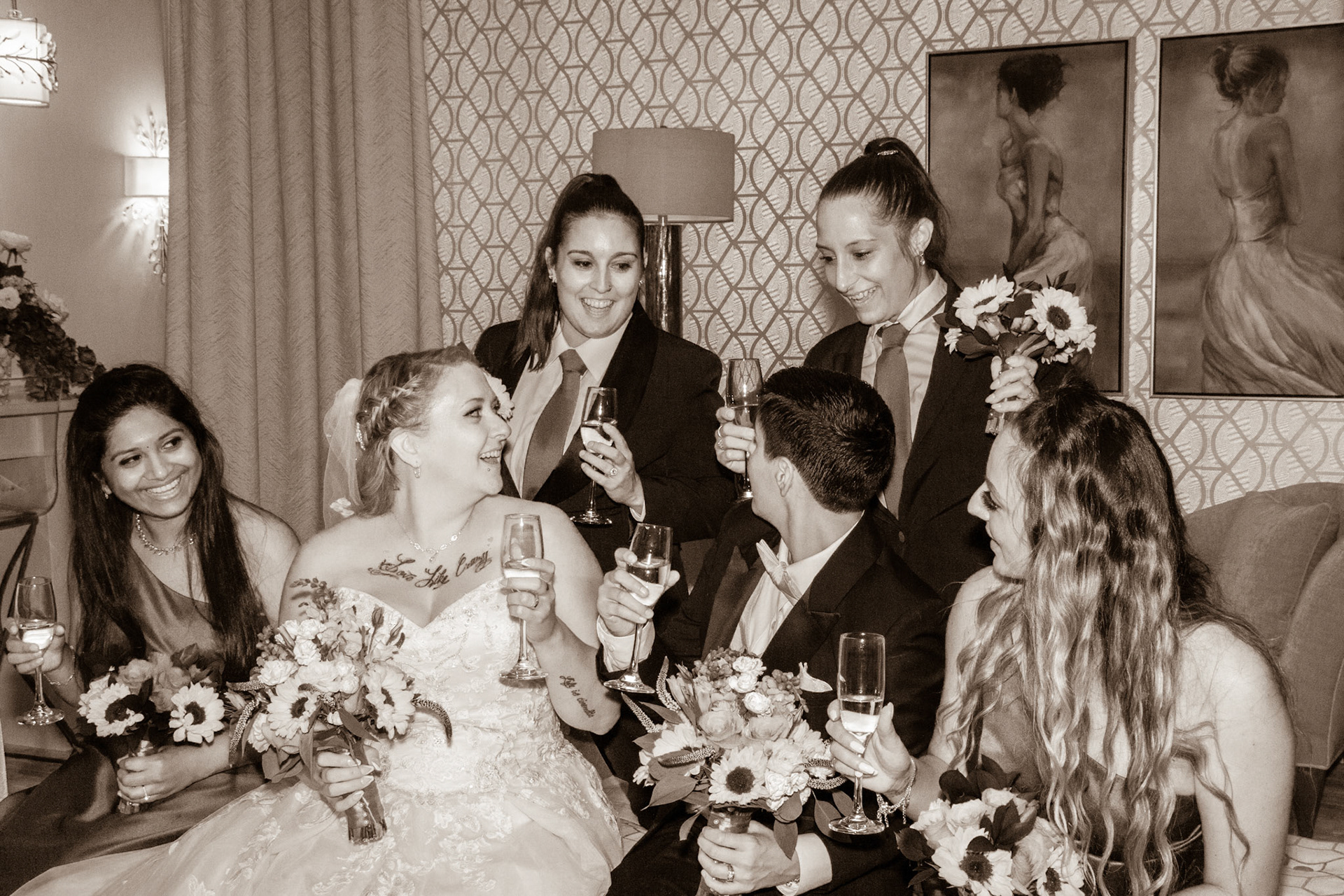 Wedding at Avanti Mansion, Hamburg, NY, party.