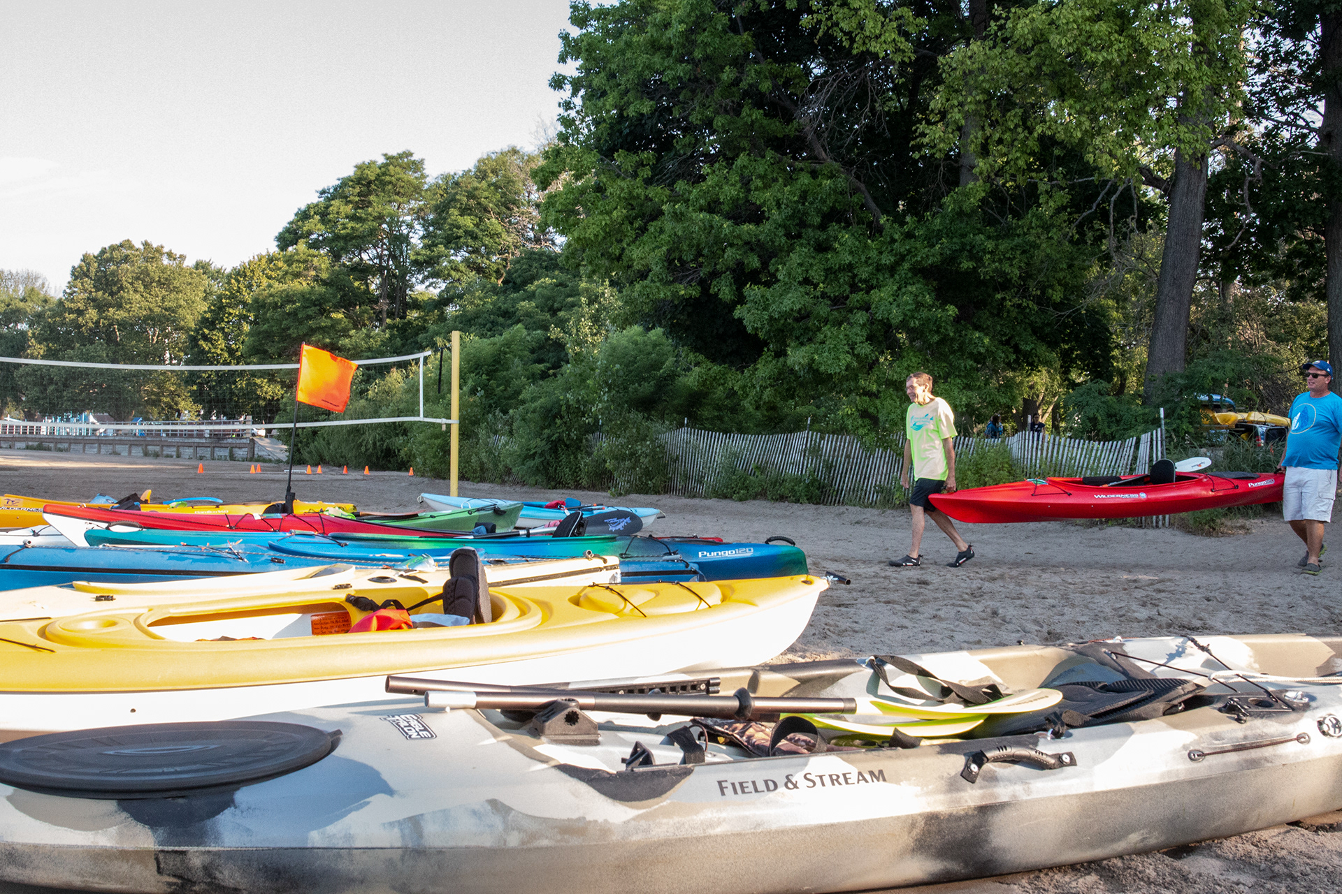 Buffalo Niagara Waterkeeper "Paddles Up" at Beaver Island, NY.