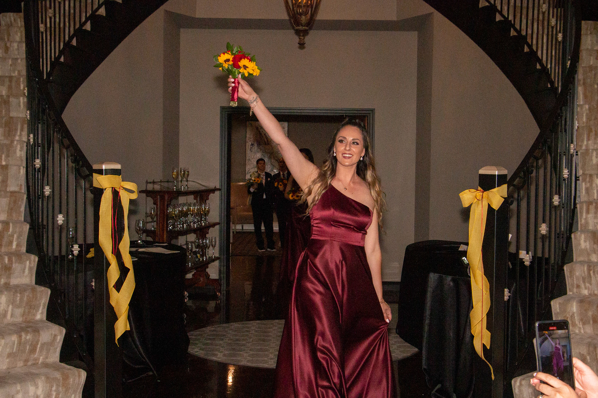 Wedding at Avanti Mansion, Hamburg, NY, bridesmaid.