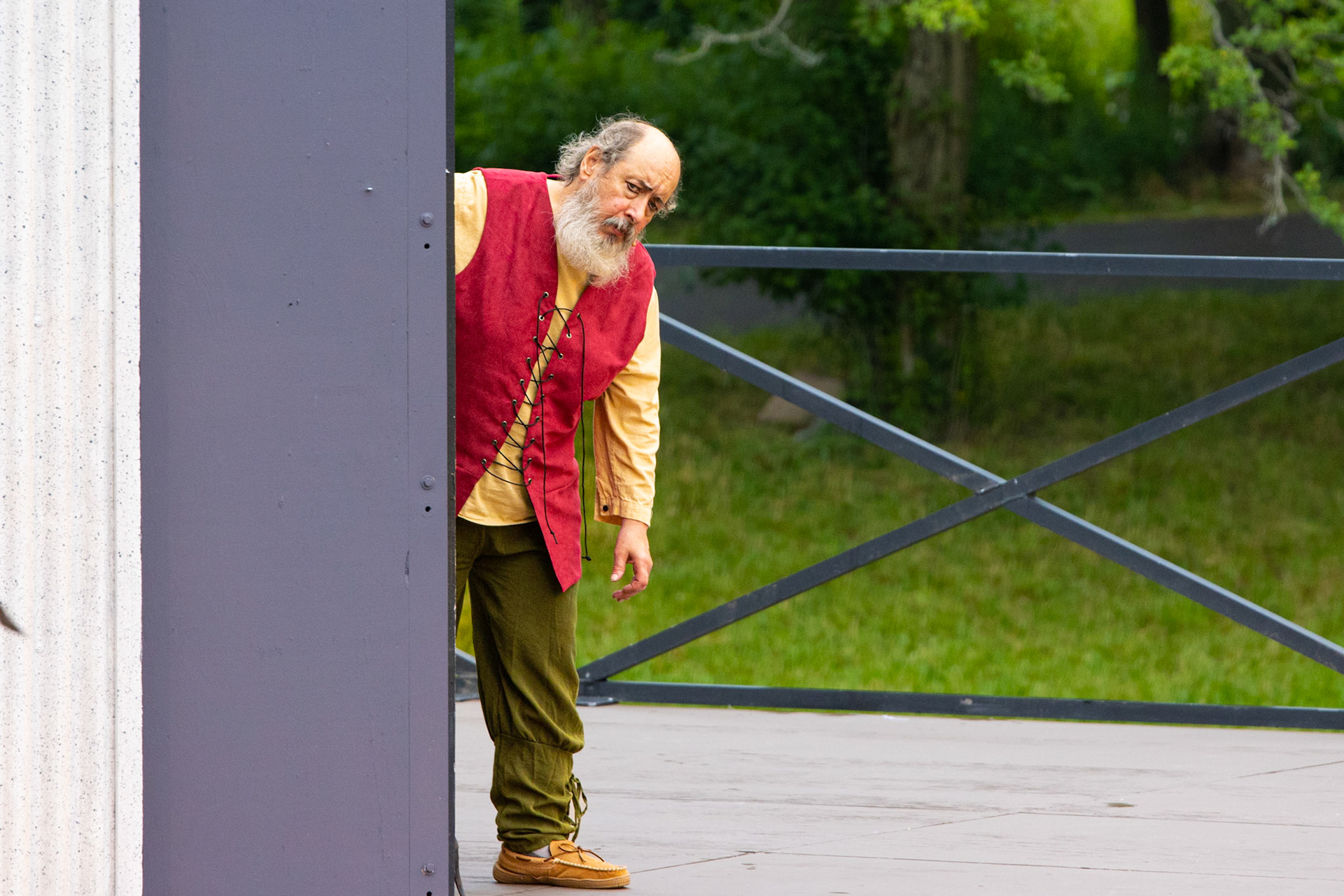 Very rainy Shakespeare in Delaware Park, Buffalo NY.
