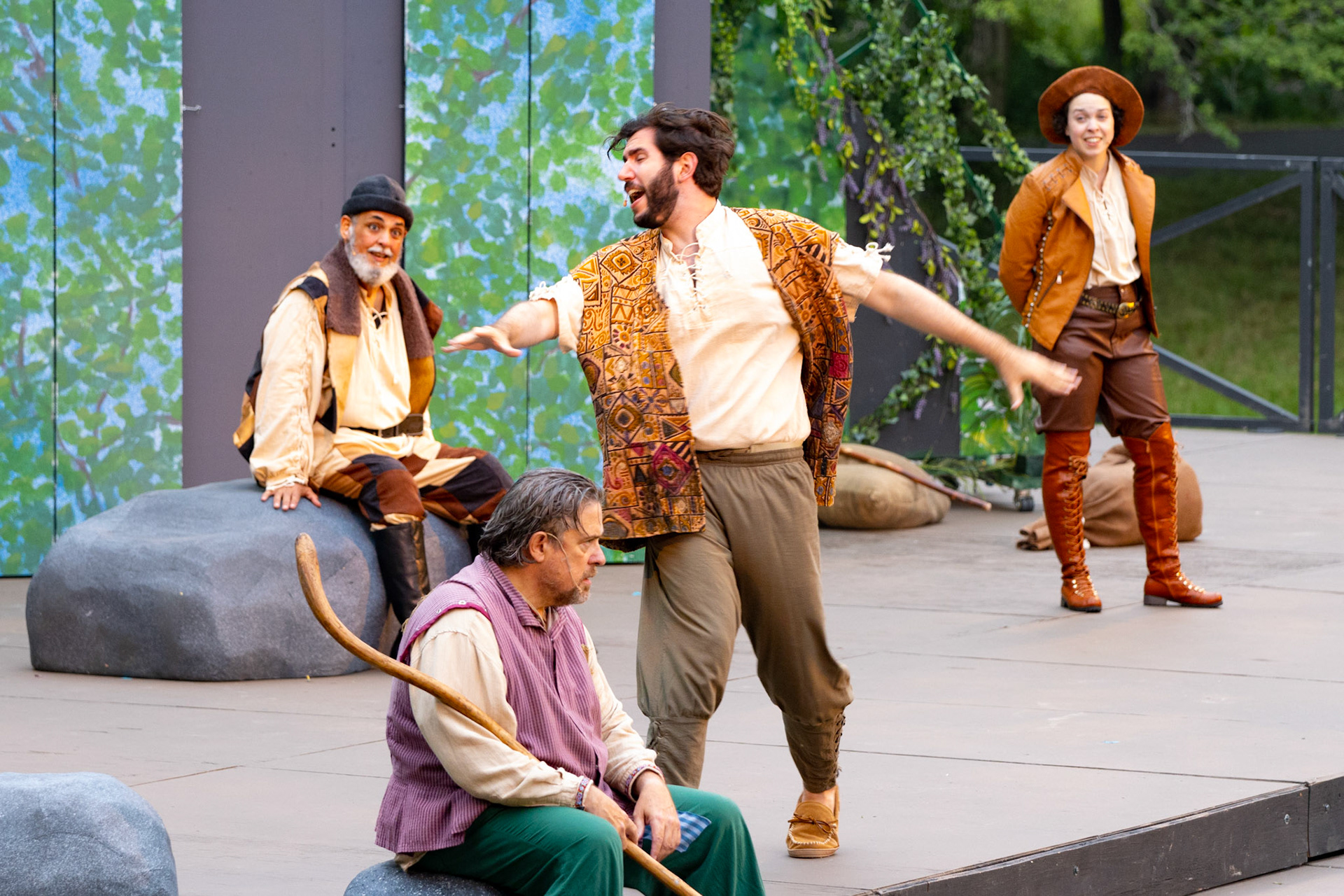 Very rainy Shakespeare in Delaware Park, Buffalo NY.