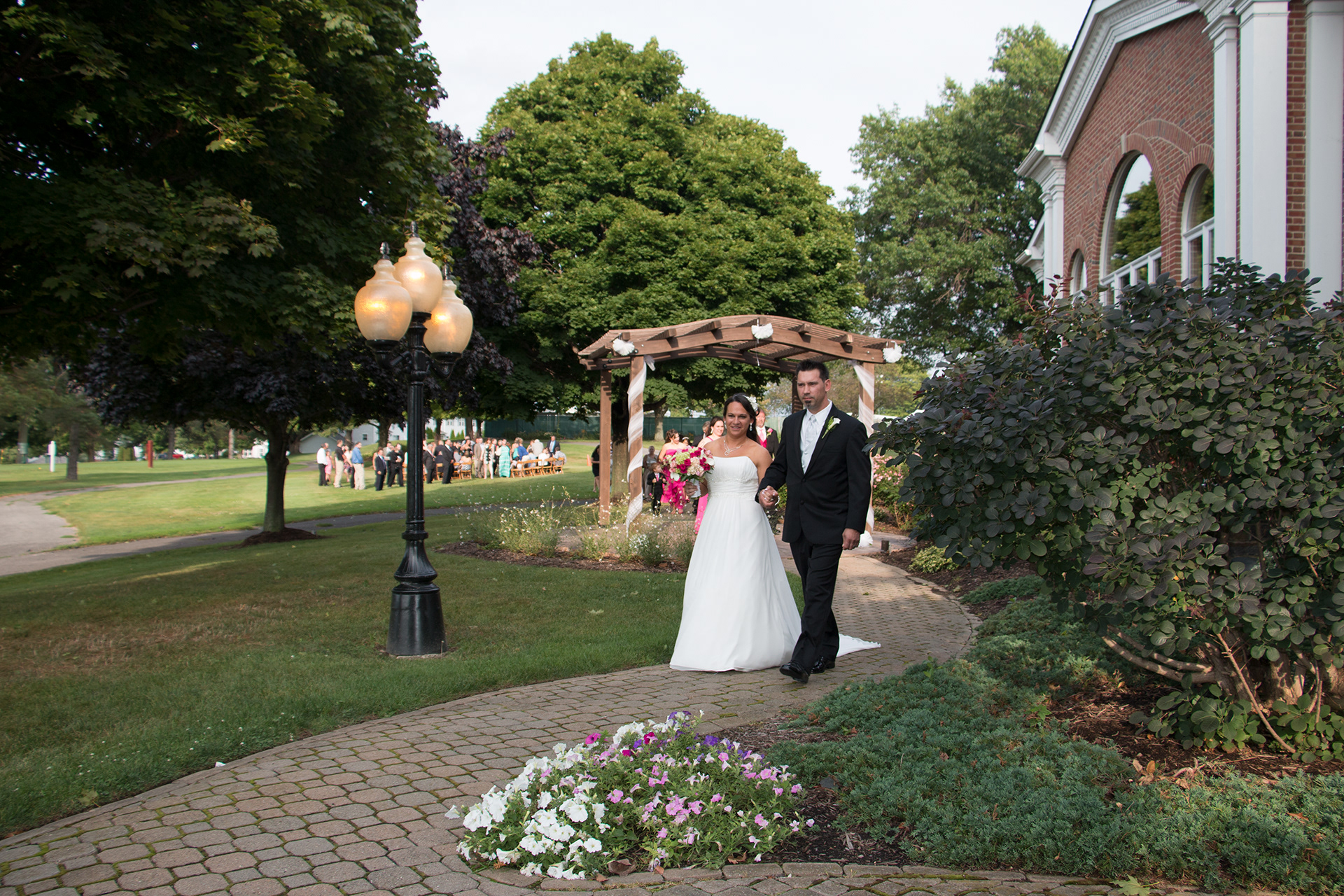 Wedding ceremony, Country Club in Hamburg, NY.