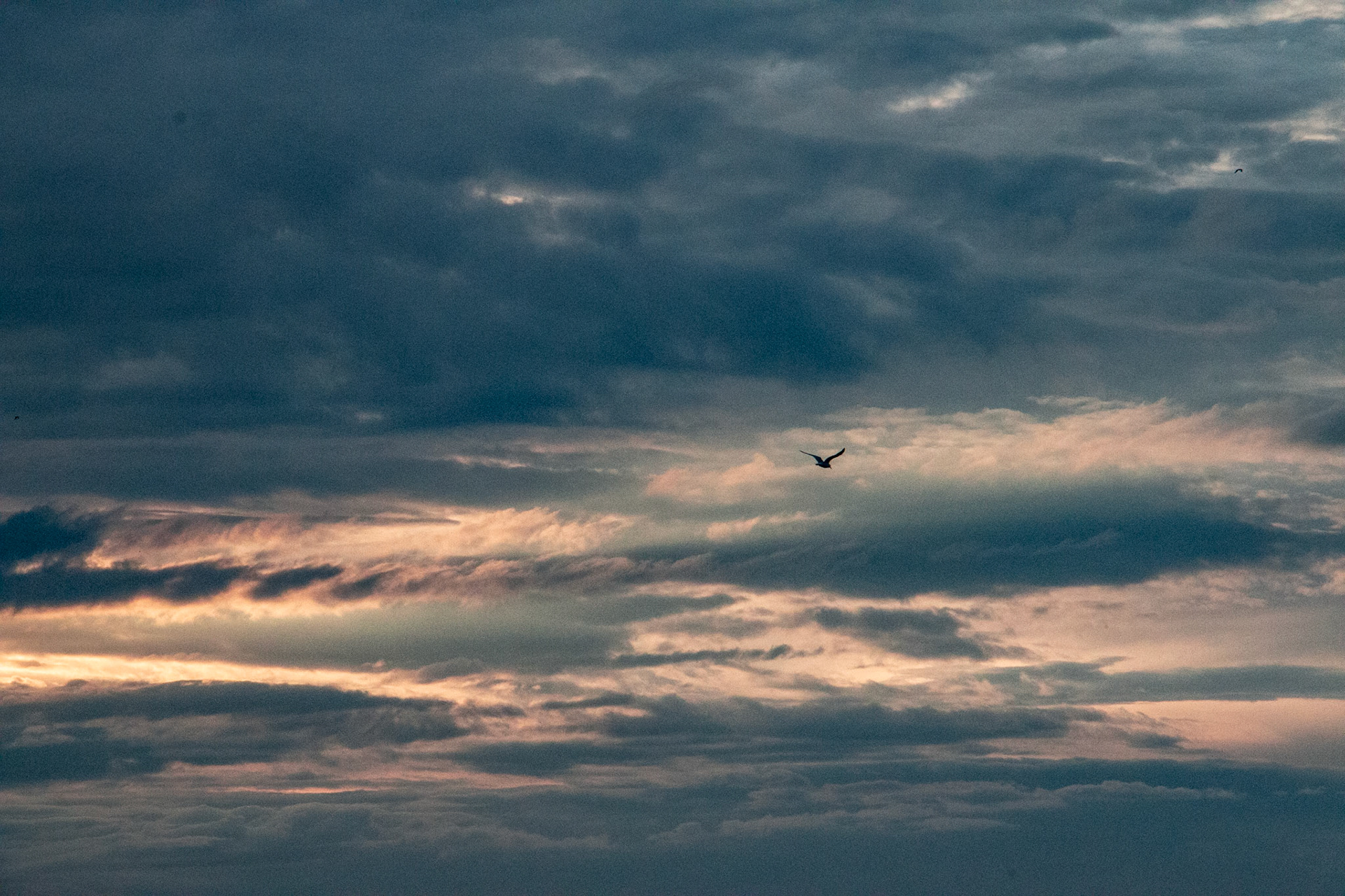 Moody sunset at Woodlawn Beach, Hamburg NY.