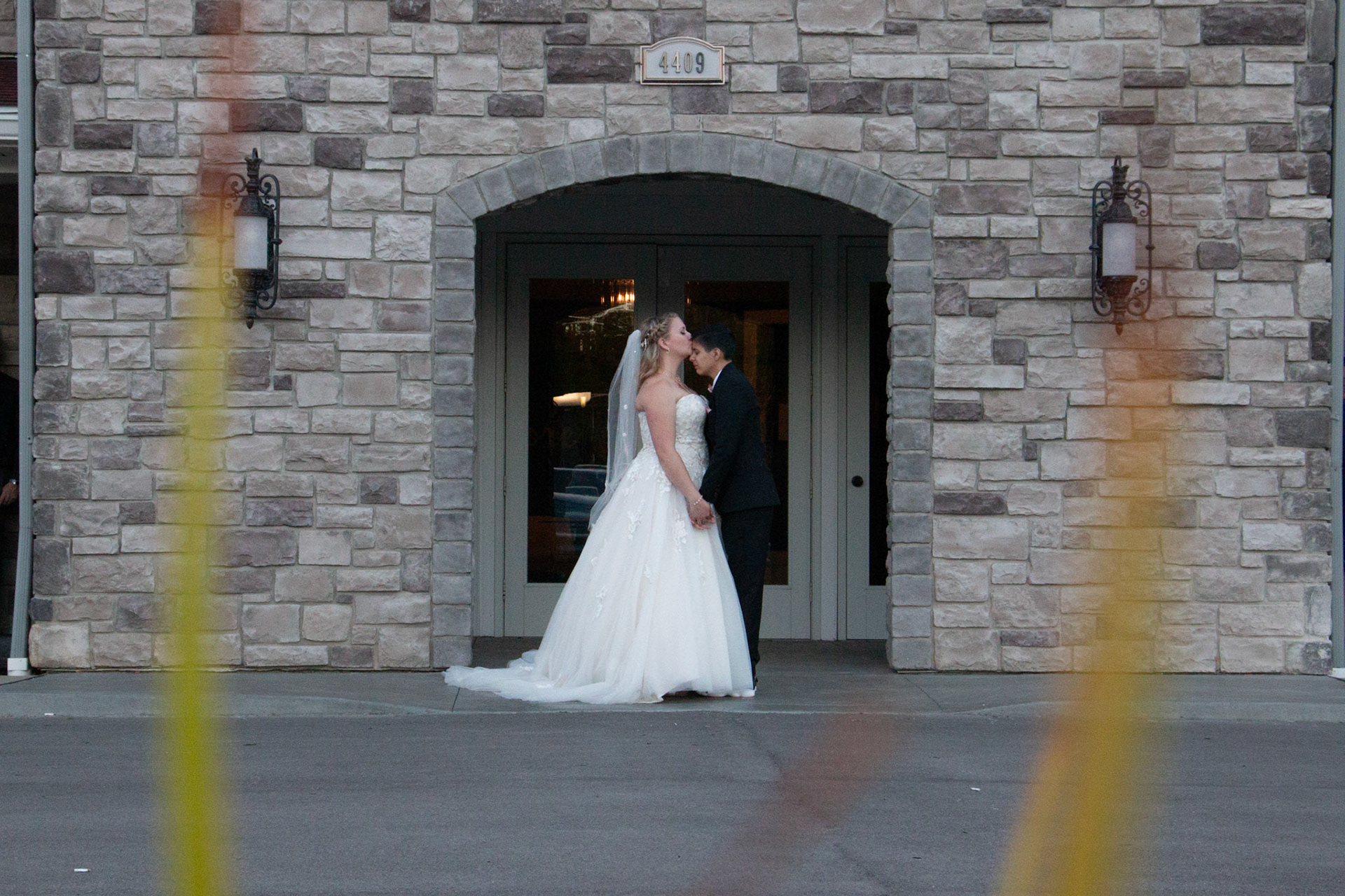 Wedding at Avanti Mansion, Hamburg, NY, bride & bride..