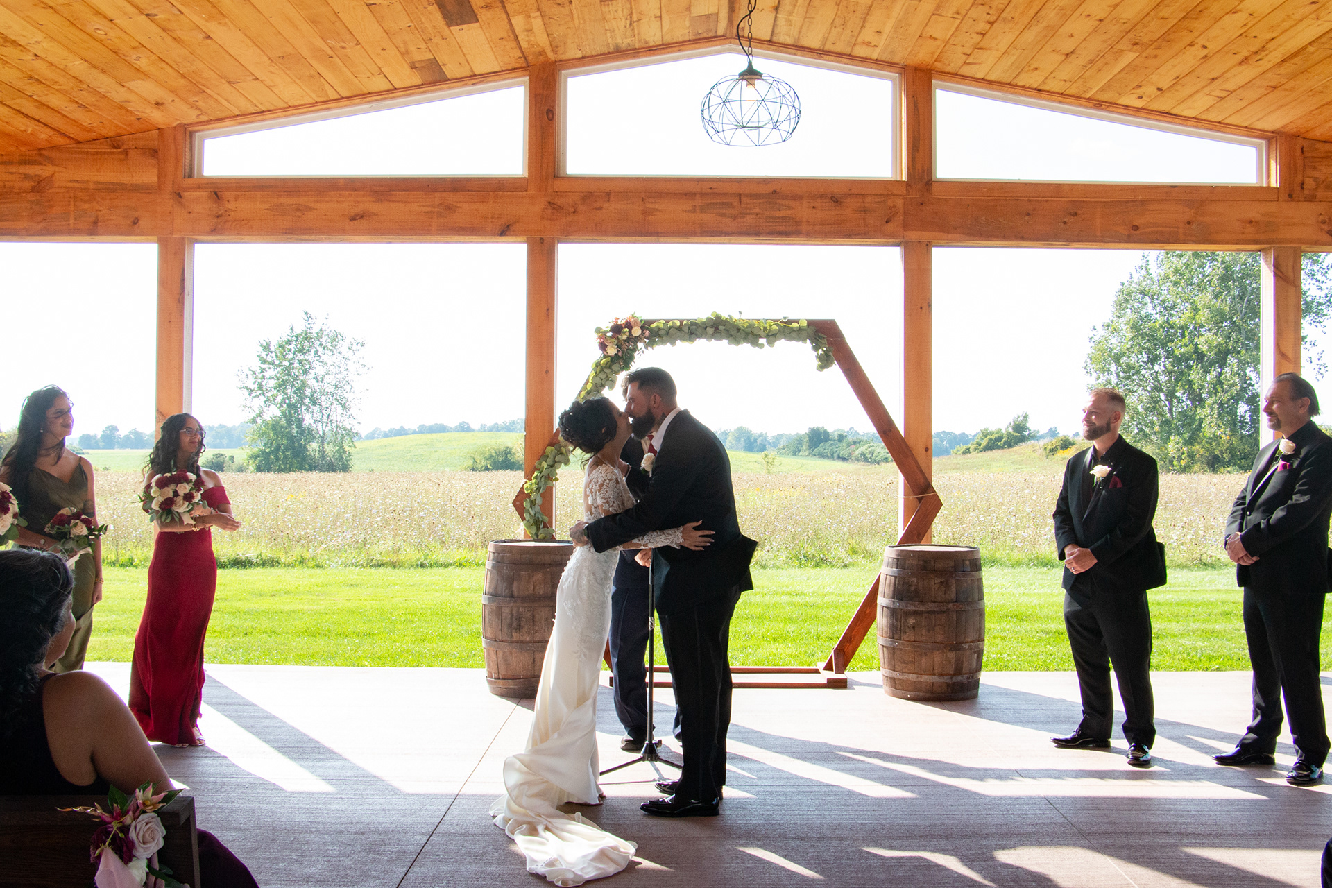 Happy couple at The Gallagher, Medina NY.