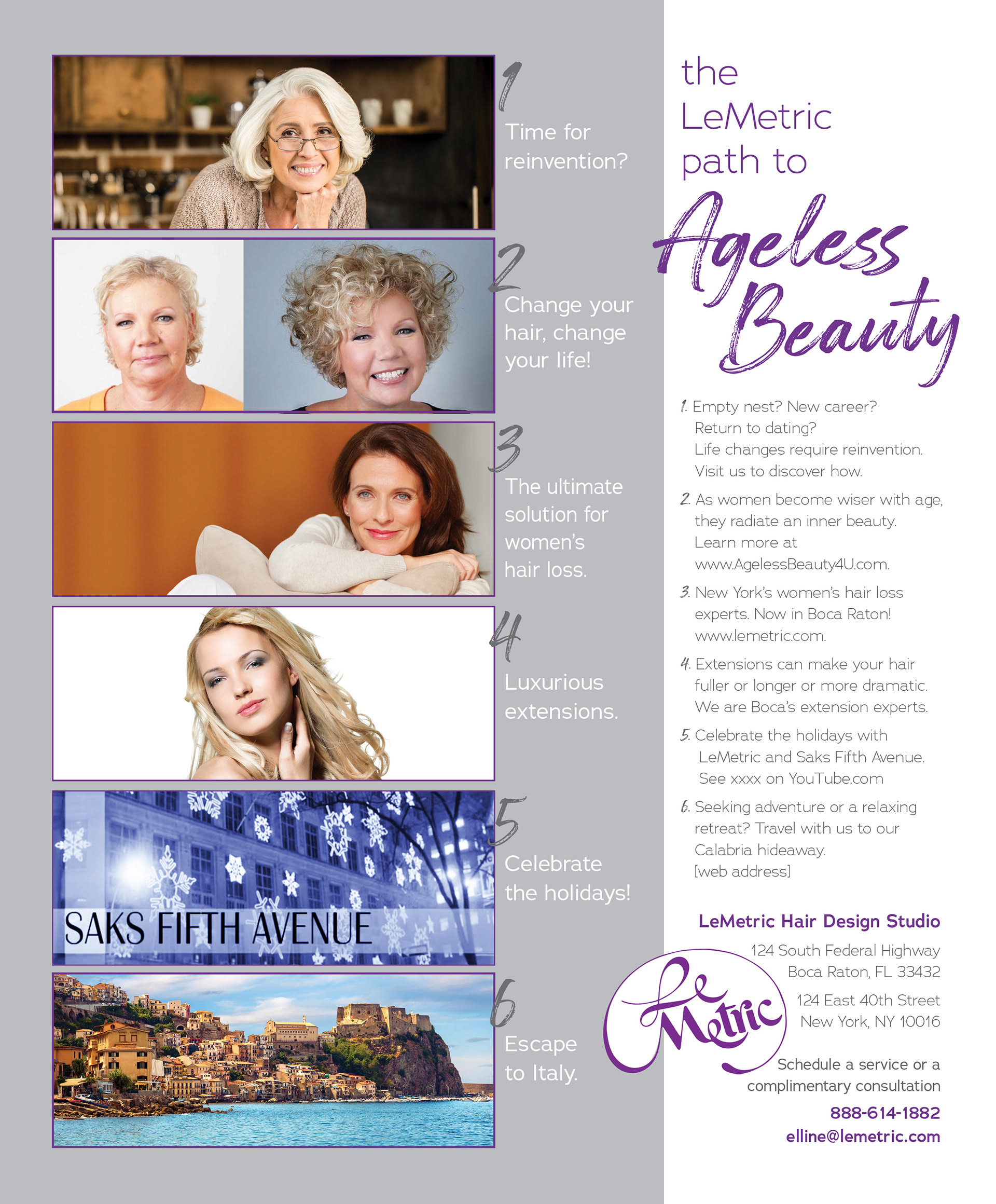 Full page ad for Boca Raton magazine, version 4