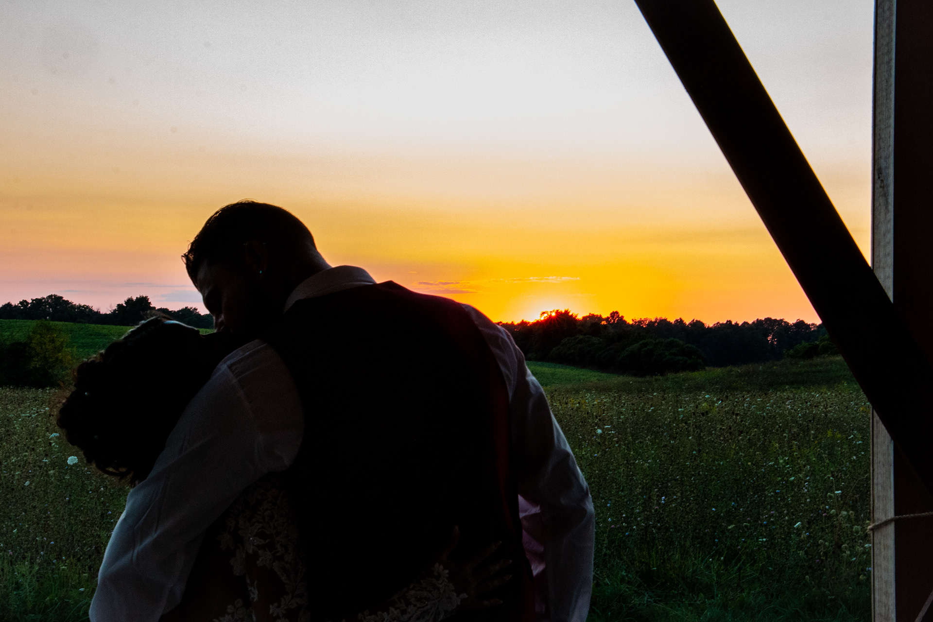 Enjoying the sunset at The Gallagher, Medina NY.