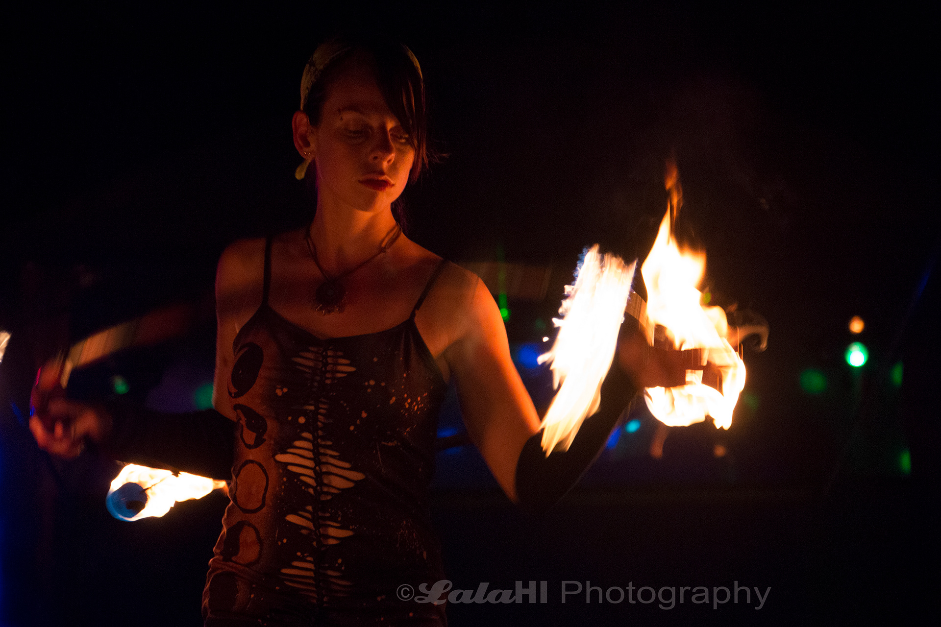 Spun Out Fire Productions at a music festival in Liberty, PA.