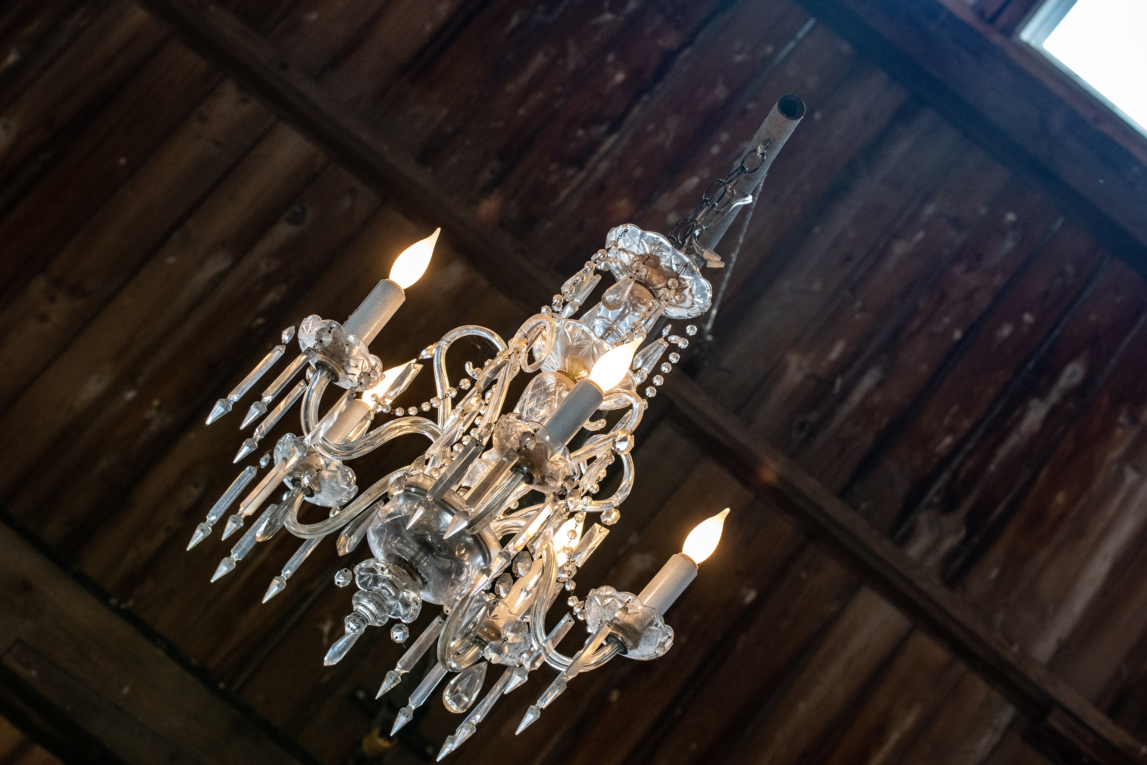 Decorative lighting at Freedom Run Winery, Lockport NY.