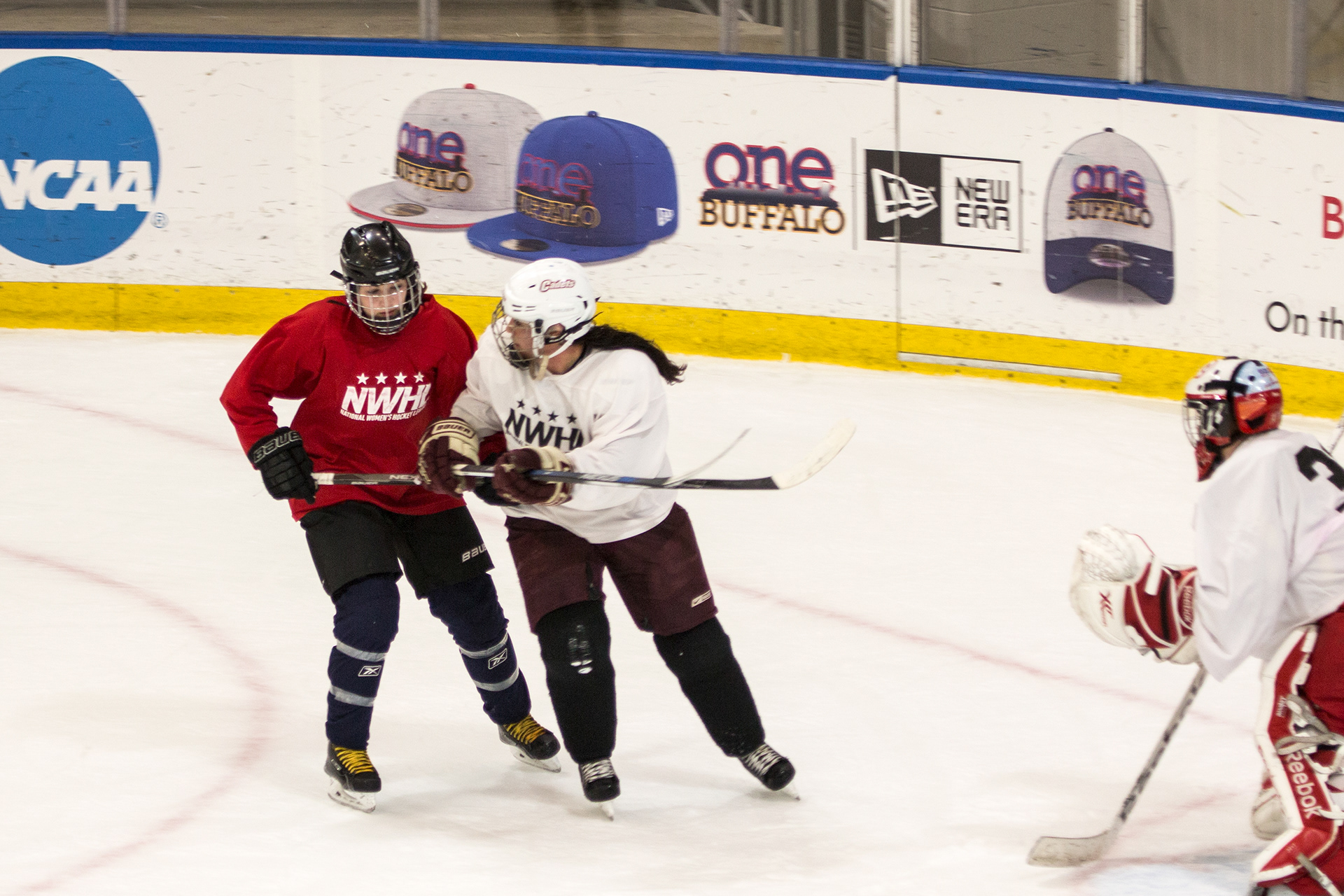 Charity hockey tournament at Riverworks, Buffalo NY.