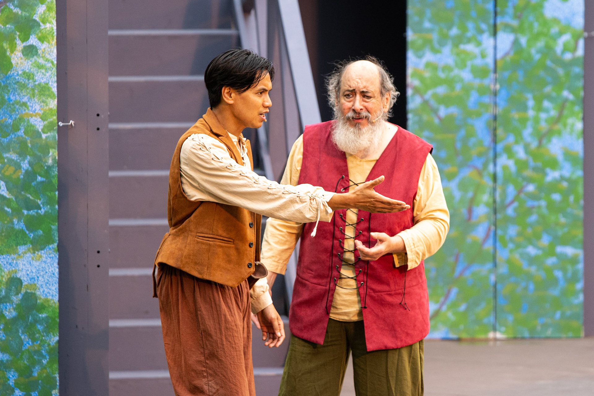 Very rainy Shakespeare in Delaware Park, Buffalo NY.