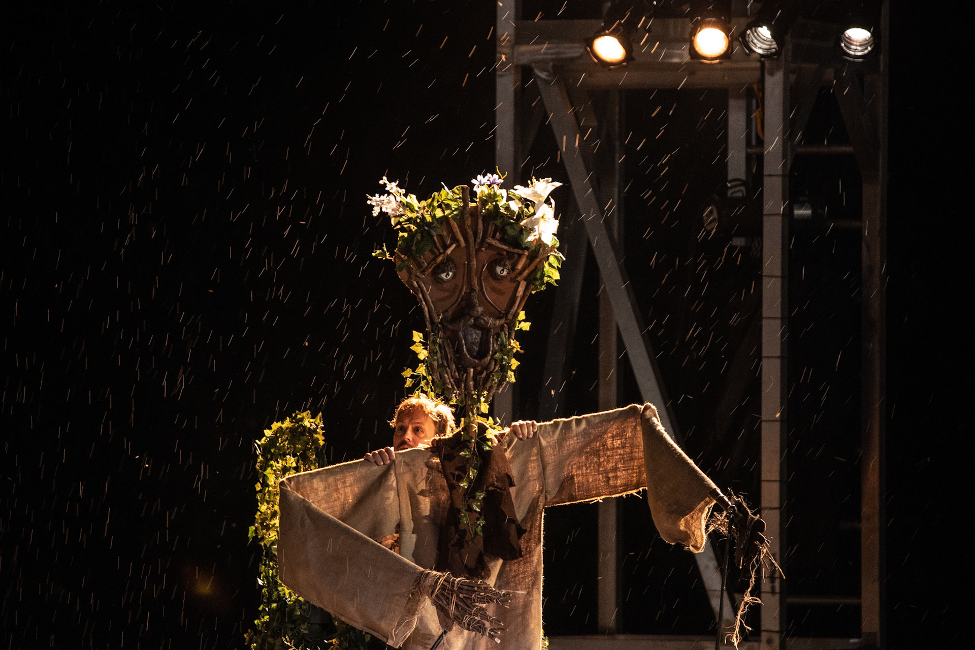 Very rainy Shakespeare in Delaware Park, Buffalo NY.