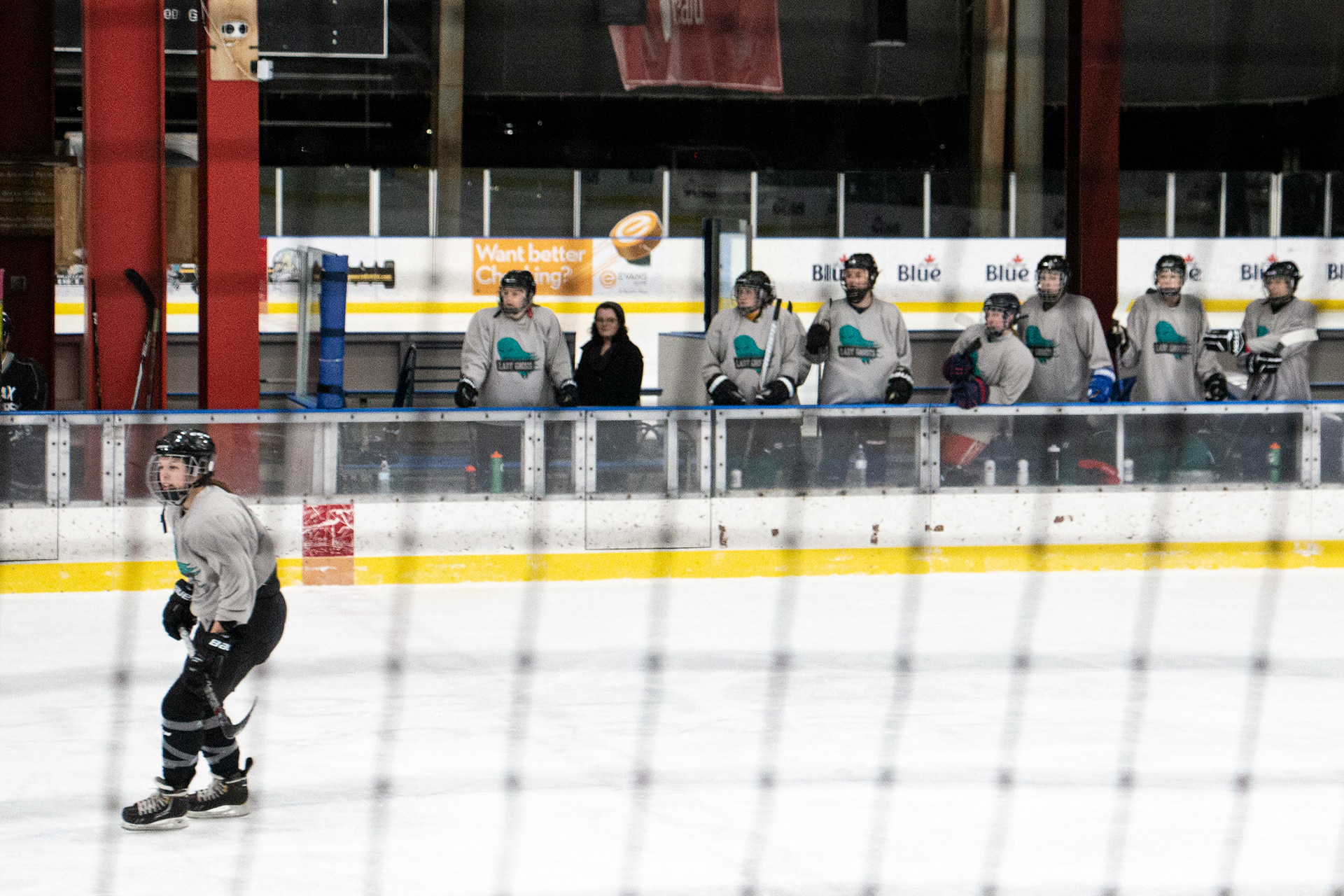Charity hockey tournament at Riverworks, Buffalo NY.