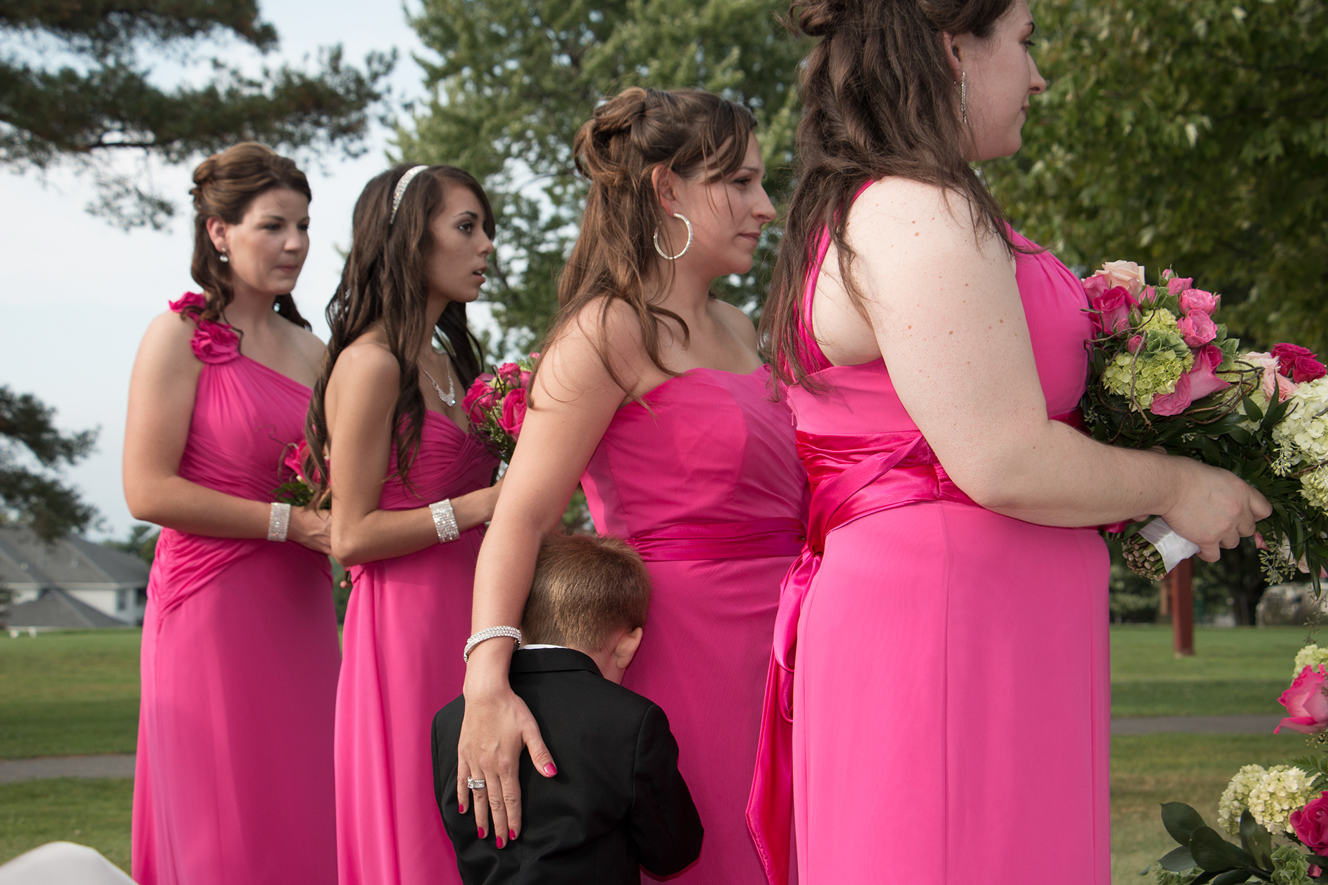 Wedding ceremony, Country Club in Hamburg, NY.