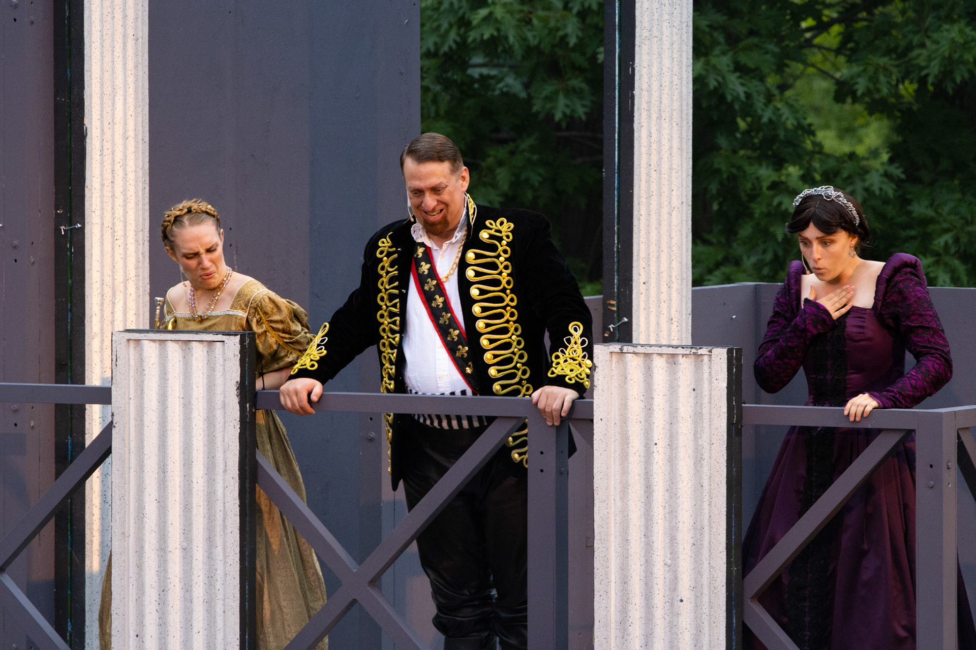 Very rainy Shakespeare in Delaware Park, Buffalo NY.