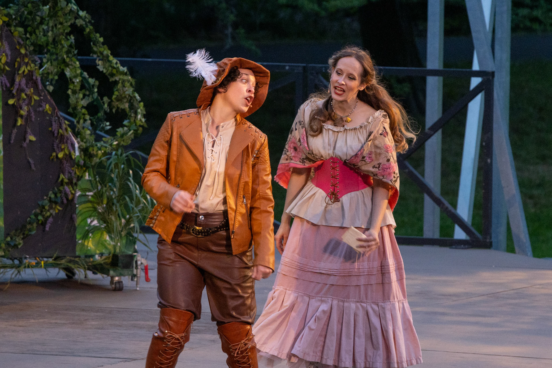Very rainy Shakespeare in Delaware Park, Buffalo NY.